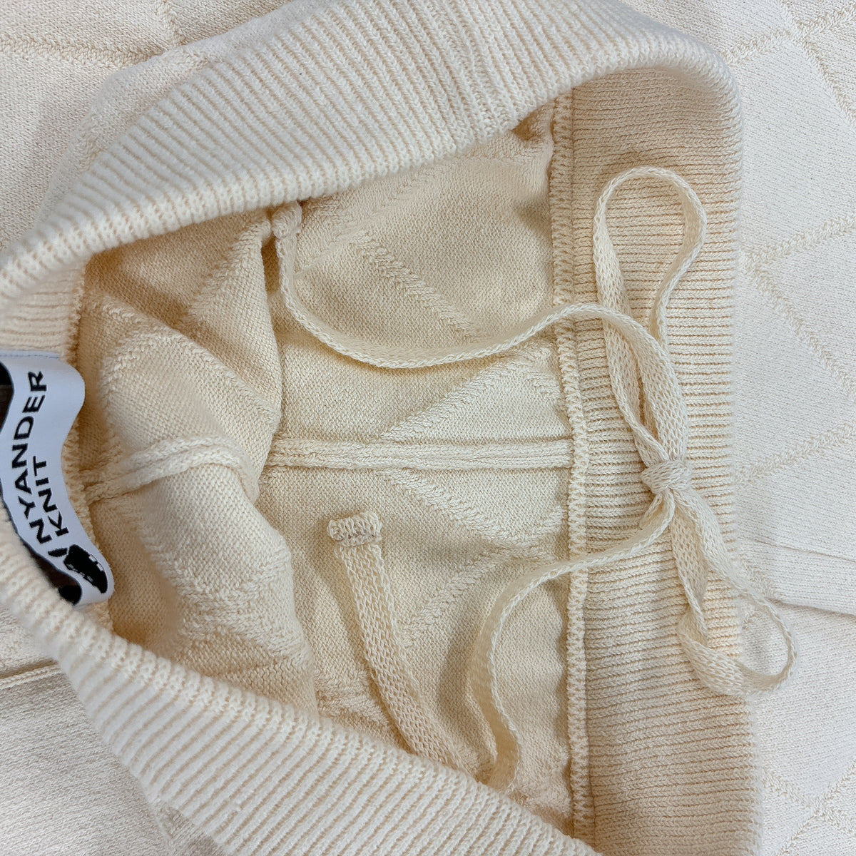 【NYANDER KNIT/ニャンダーニット】 links knit pants コットンパンツ