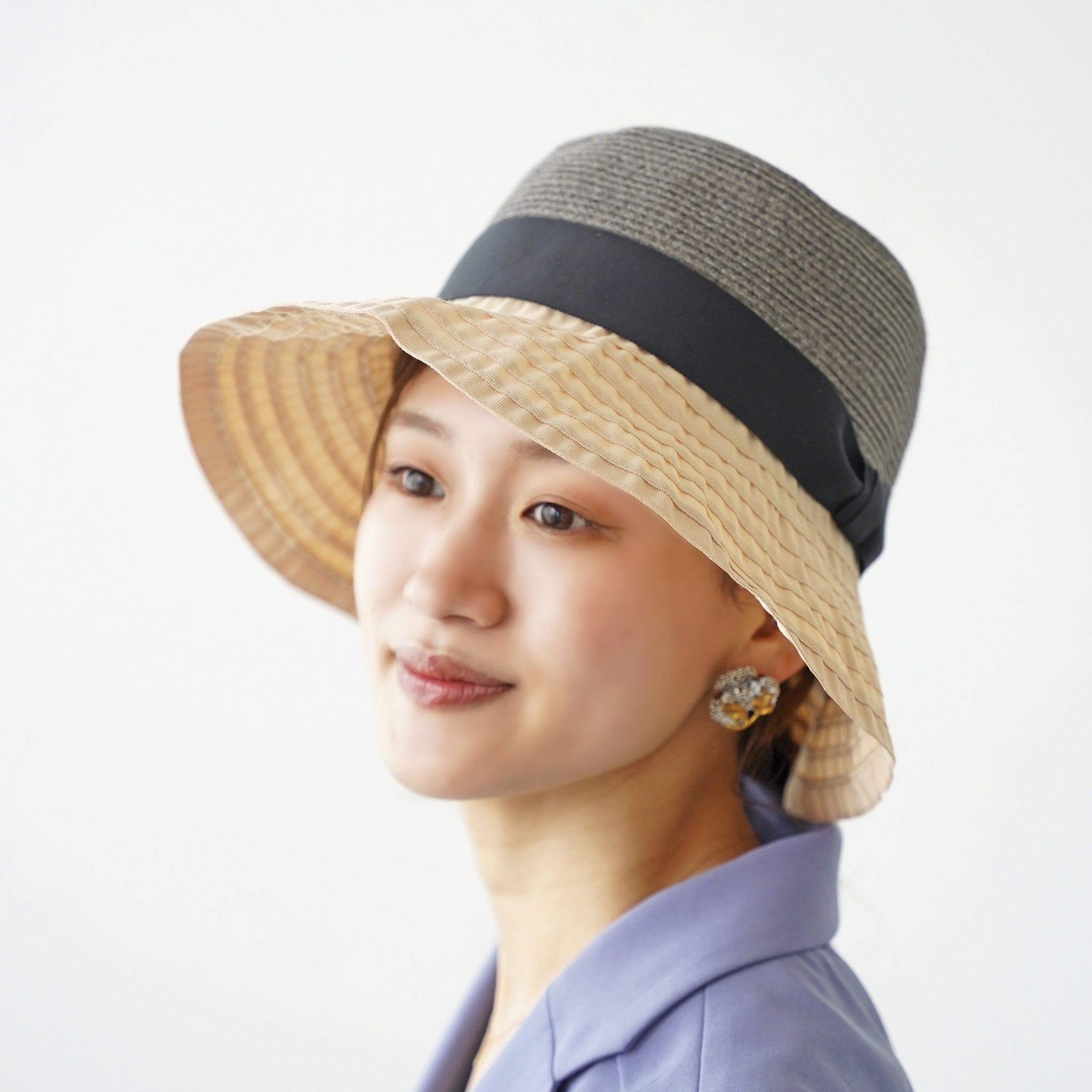 【ATRENA】ツートンカラーキャペリン