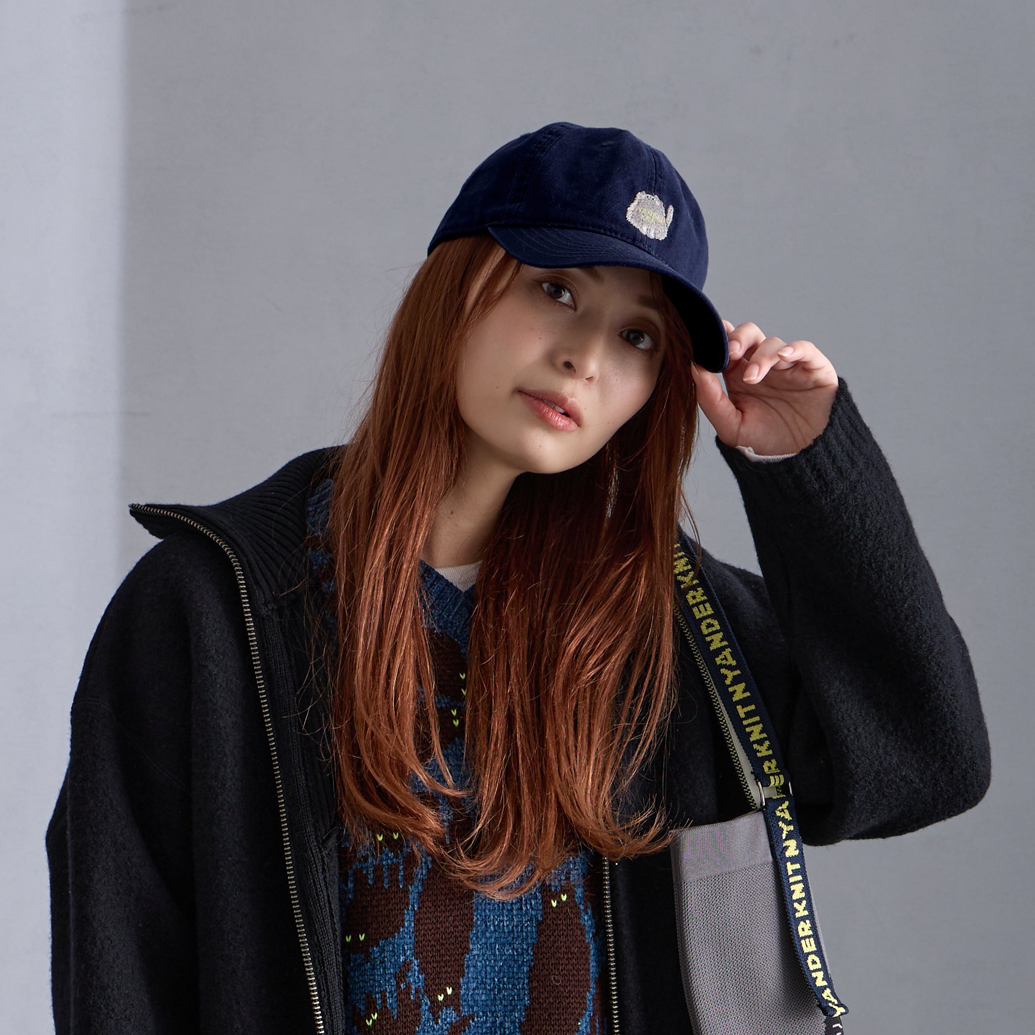【NYANDER KNIT/ニャンダーニット】 NYANDER EMBROIDERY CAP