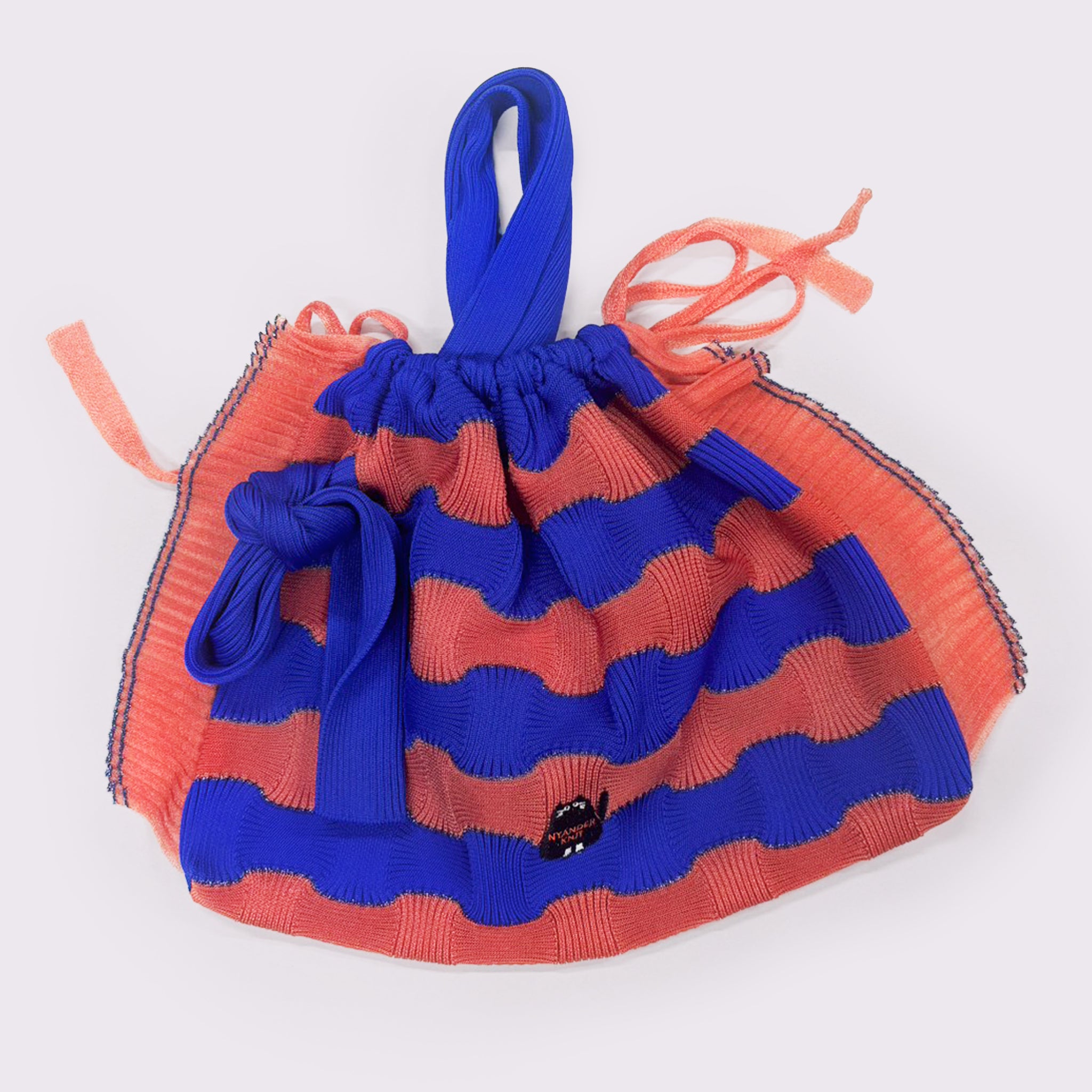 【NYANDER KNIT/ニャンダーニット】BORDER TOTE