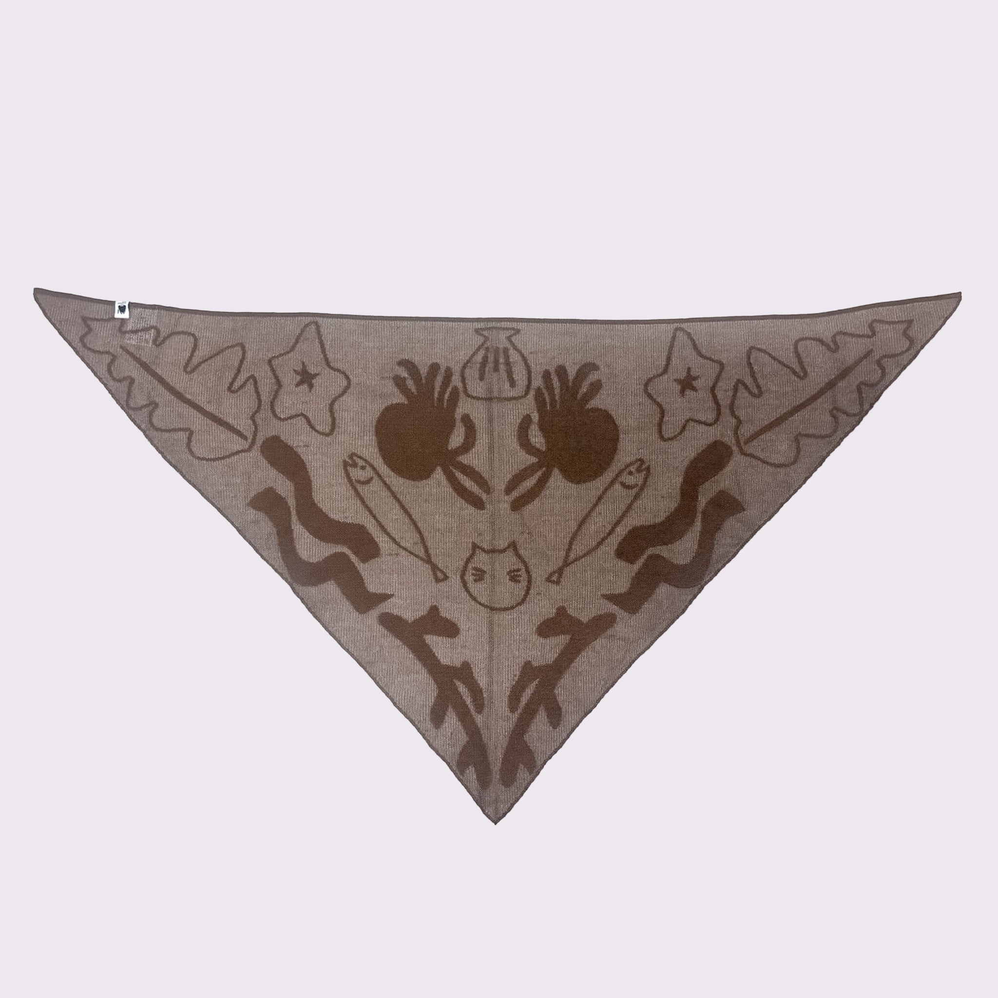 【NYANDER KNIT/ニャンダーニット】SANNKAKU SHAWL MER