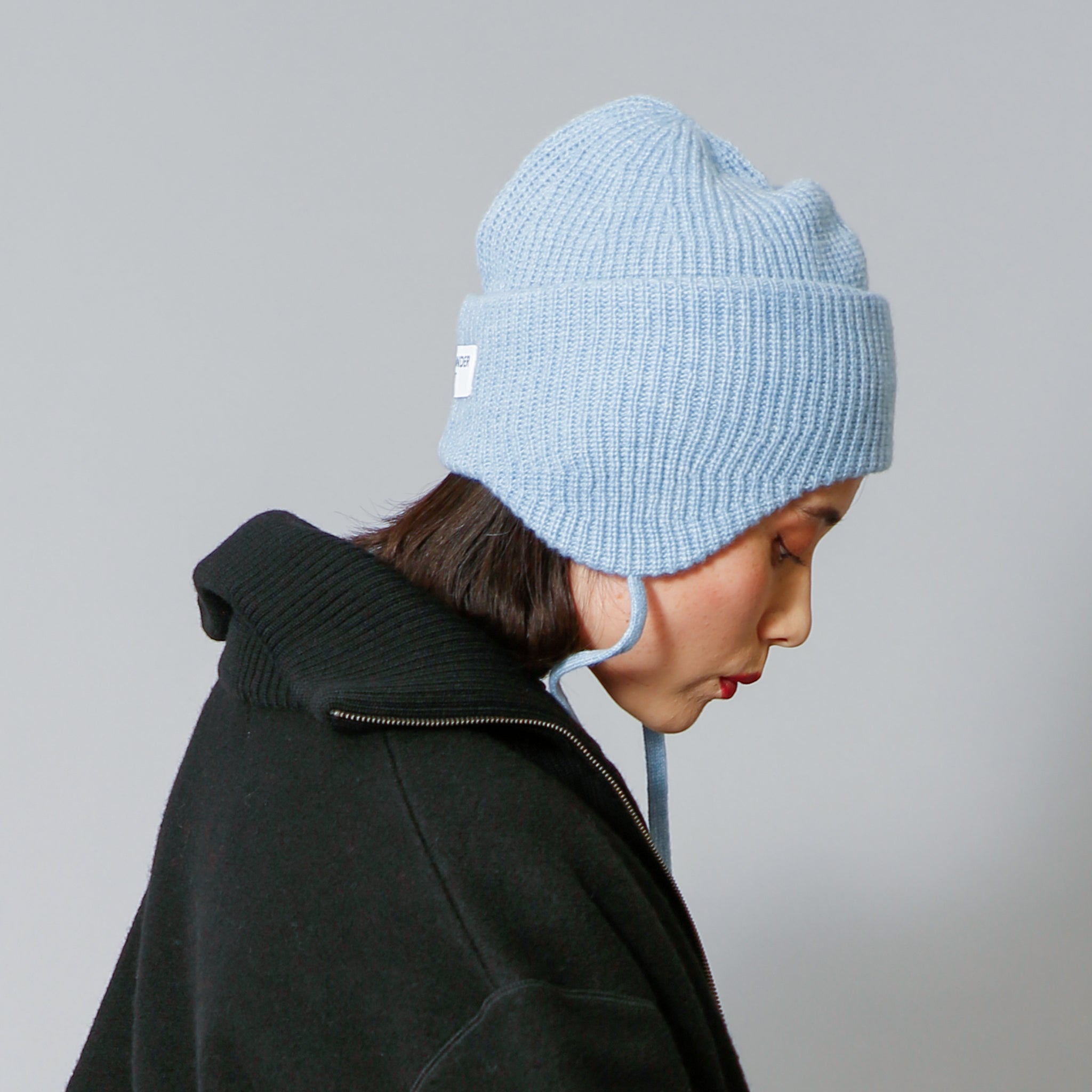 予約販売【NYANDER KNIT/ニャンダーニット】CAT EMBROIDERY EARFLAP KNIT CAP