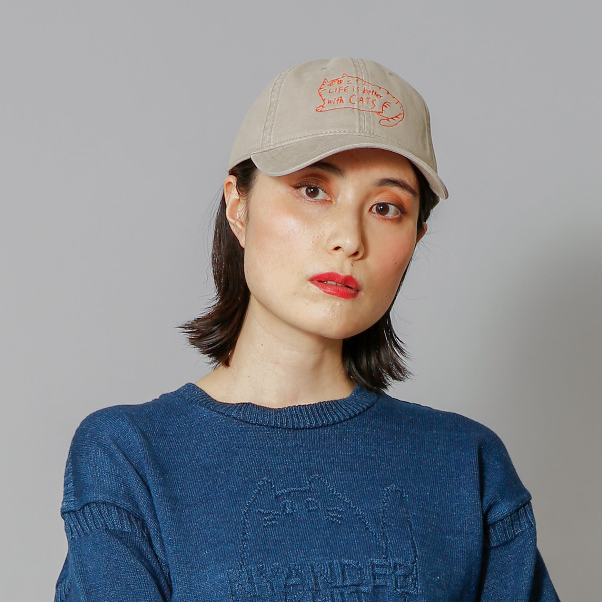 【NYANDER KNIT/ニャンダーニット】 LIFE Is BETTER CAP