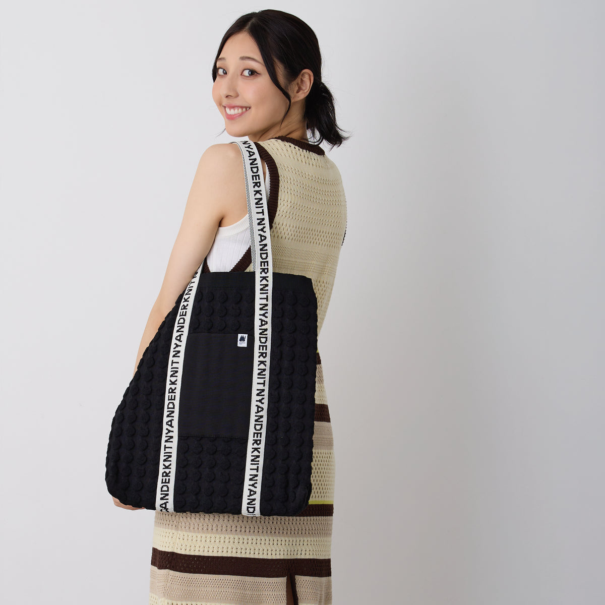 【NYANDER KNIT/ニャンダーニット】 hidden cat tote バッグ