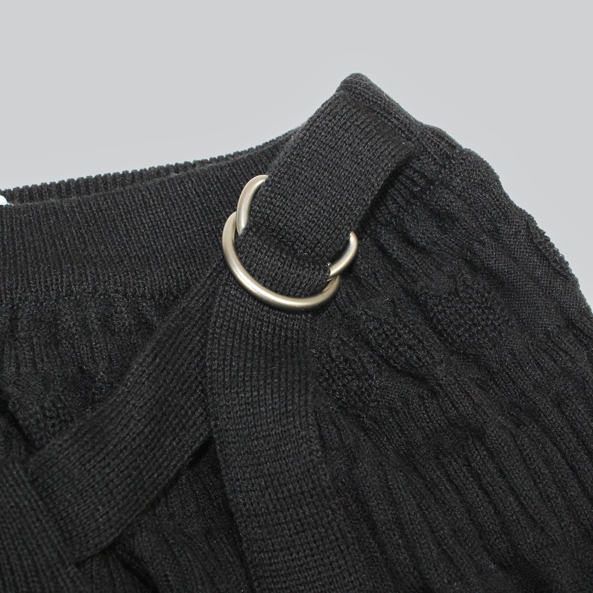 【NYANDER KNIT/ニャンダーニット】 CAT RIB WRAP SKIRT