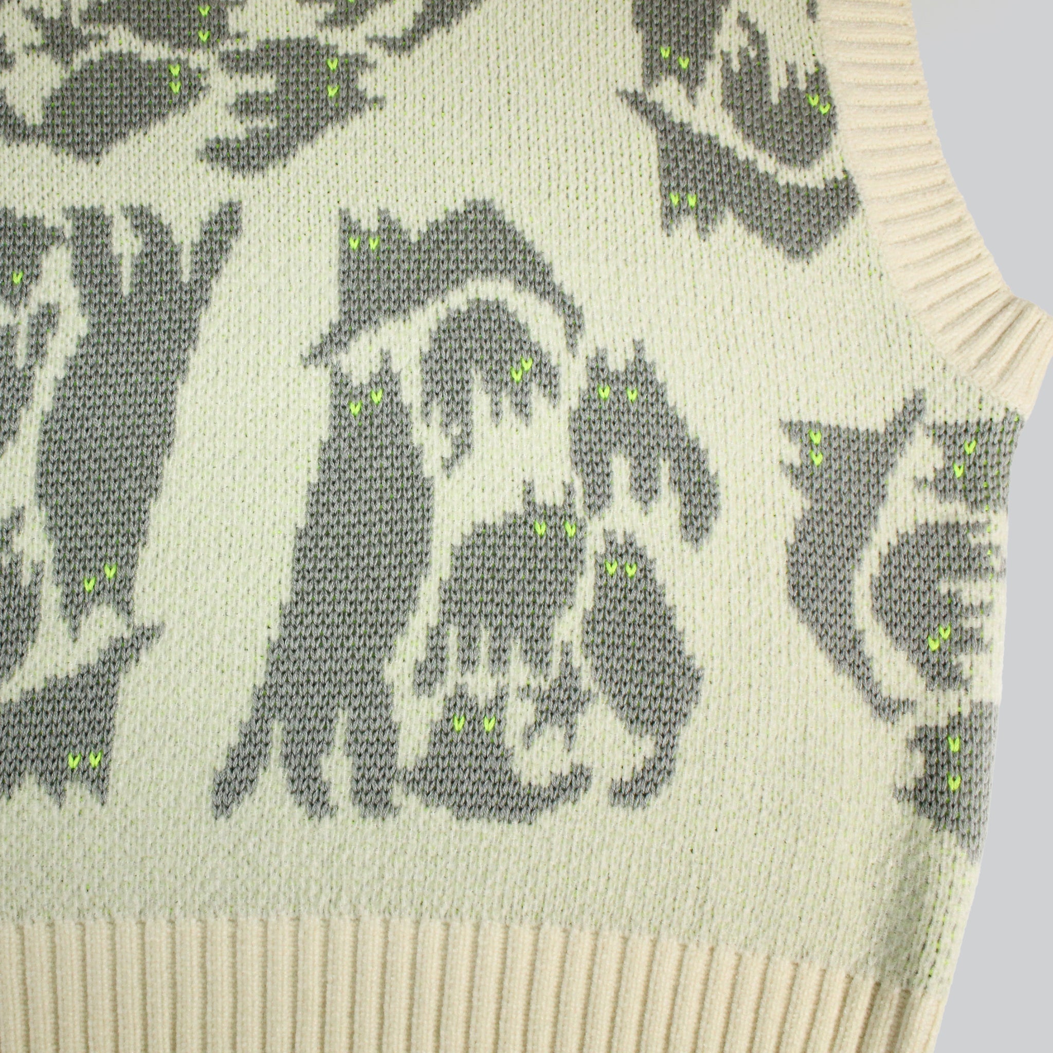 【NYANDER KNIT/ニャンダーニット】 NIGHT CAT JQ VEST