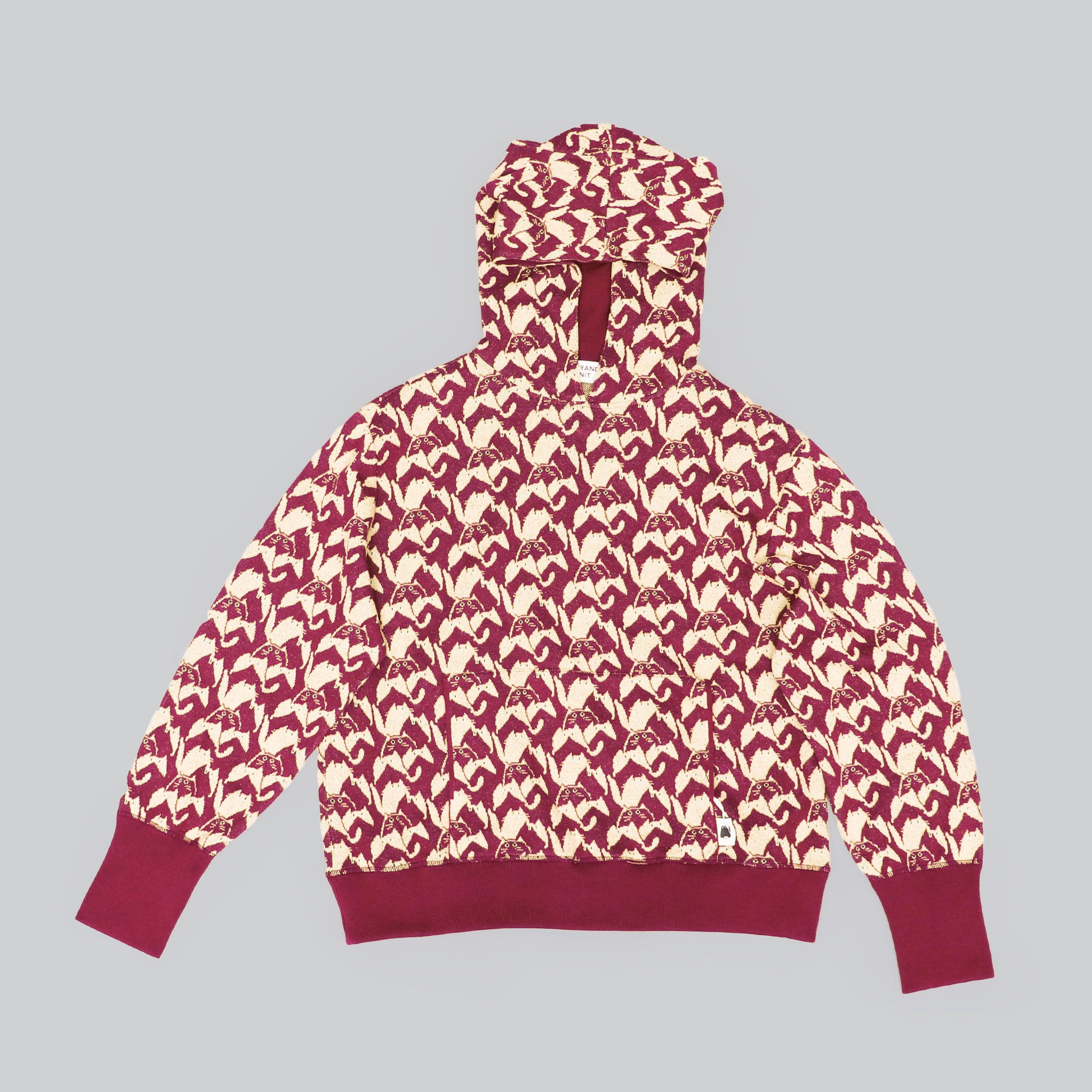 【NYANDER KNIT/ニャンダーニット】CATgeometric HOODIE