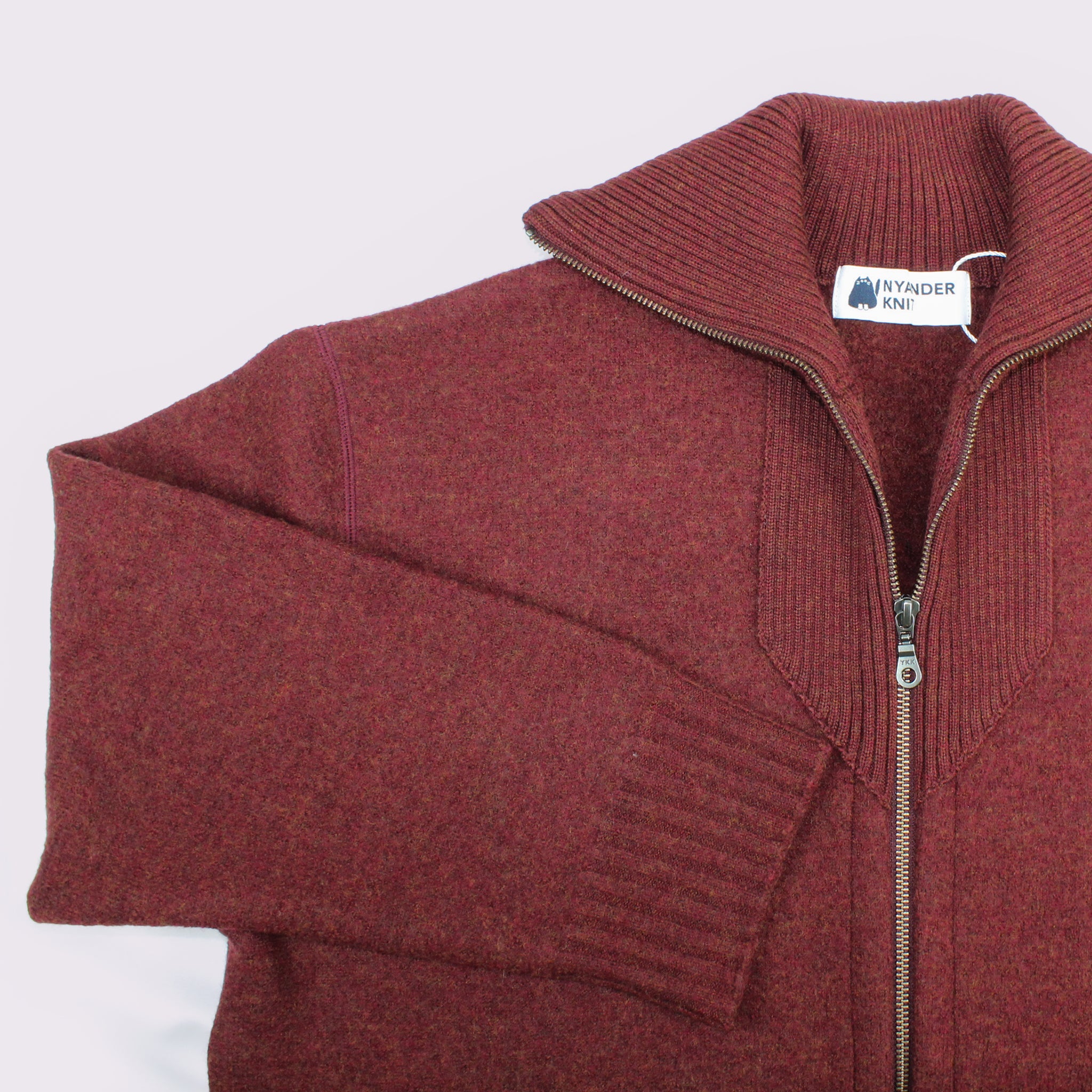 【NYANDER KNIT/ニャンダーニット】FULLING KNIT COAT