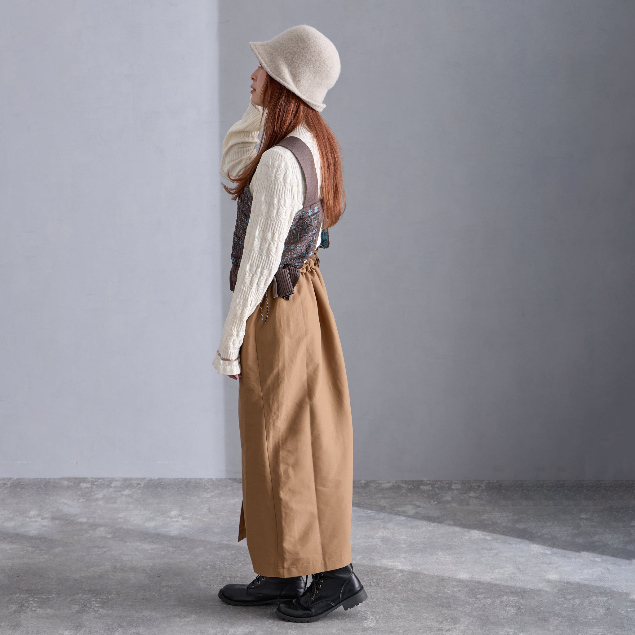 【NYANDER KNIT/ニャンダーニット】 CAT JAQUARD ONEPIECE