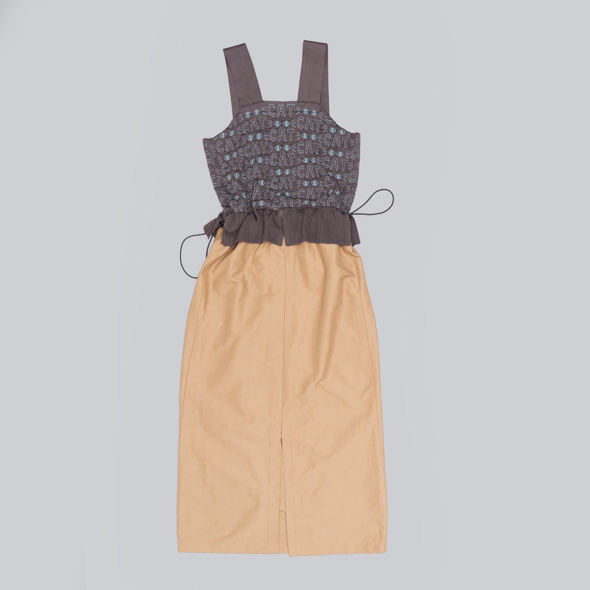 【NYANDER KNIT/ニャンダーニット】 CAT JAQUARD ONEPIECE