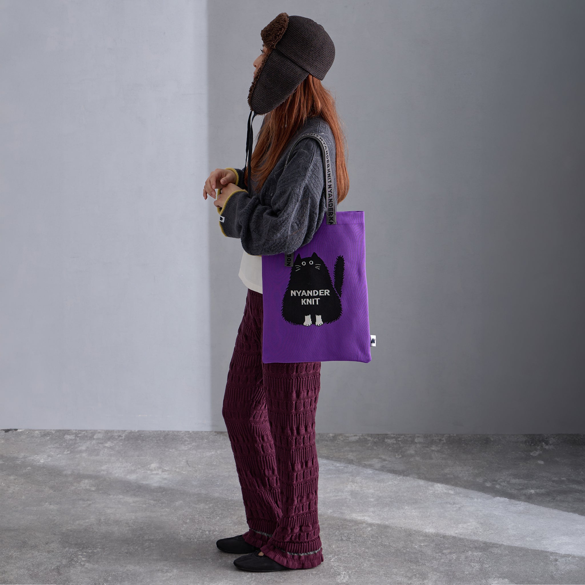 【NYANDER KNIT/ニャンダーニット】 CAT RIB PANTS