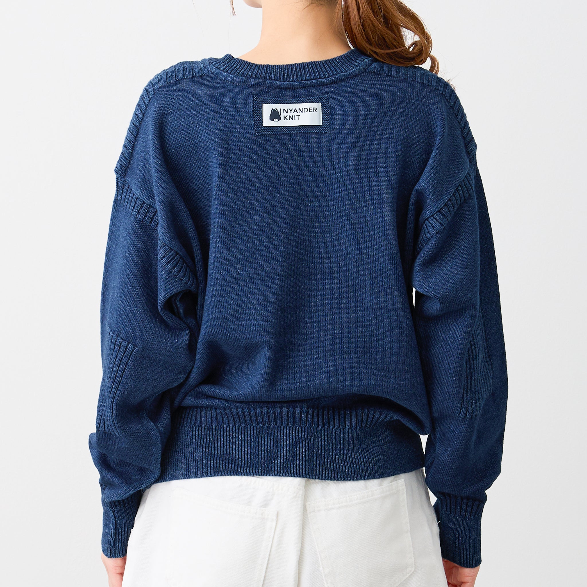【NYANDER KNIT/ニャンダーニット】 CAT LINKS DENIM PULL