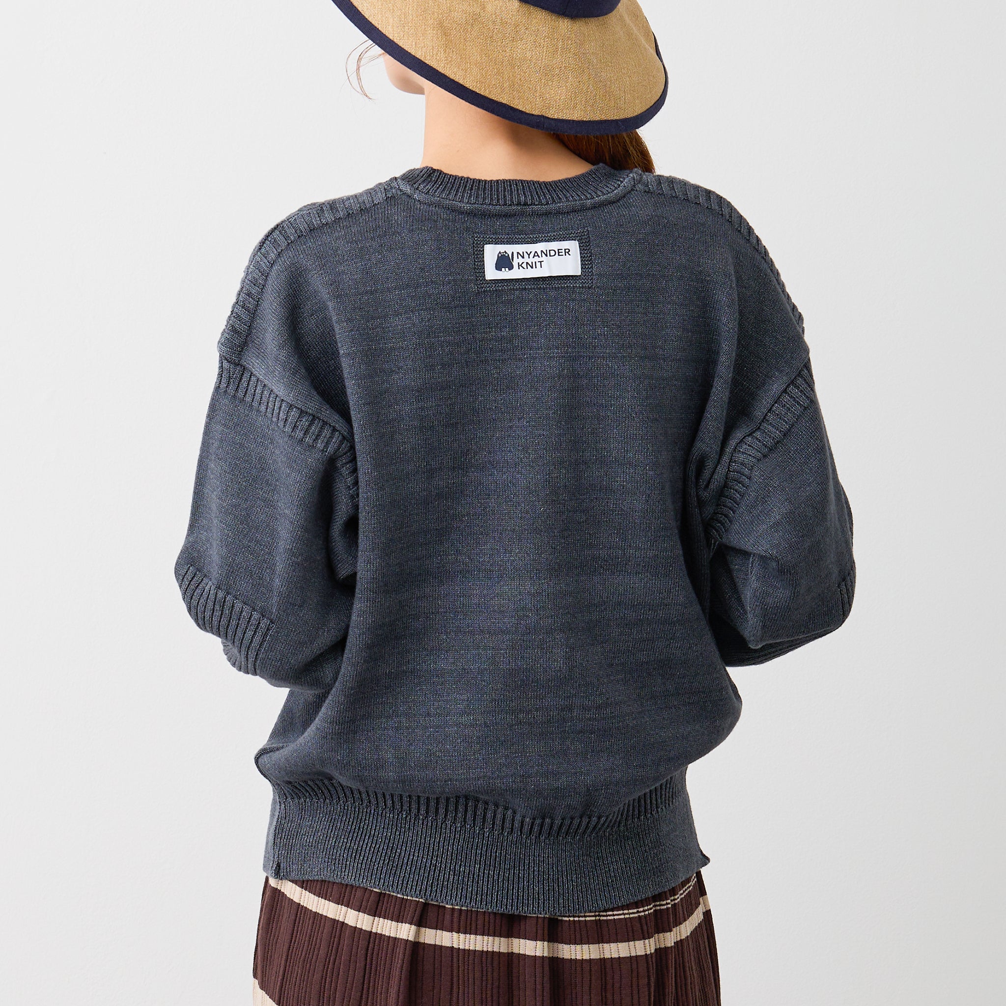 【NYANDER KNIT/ニャンダーニット】 CAT LINKS DENIM PULL