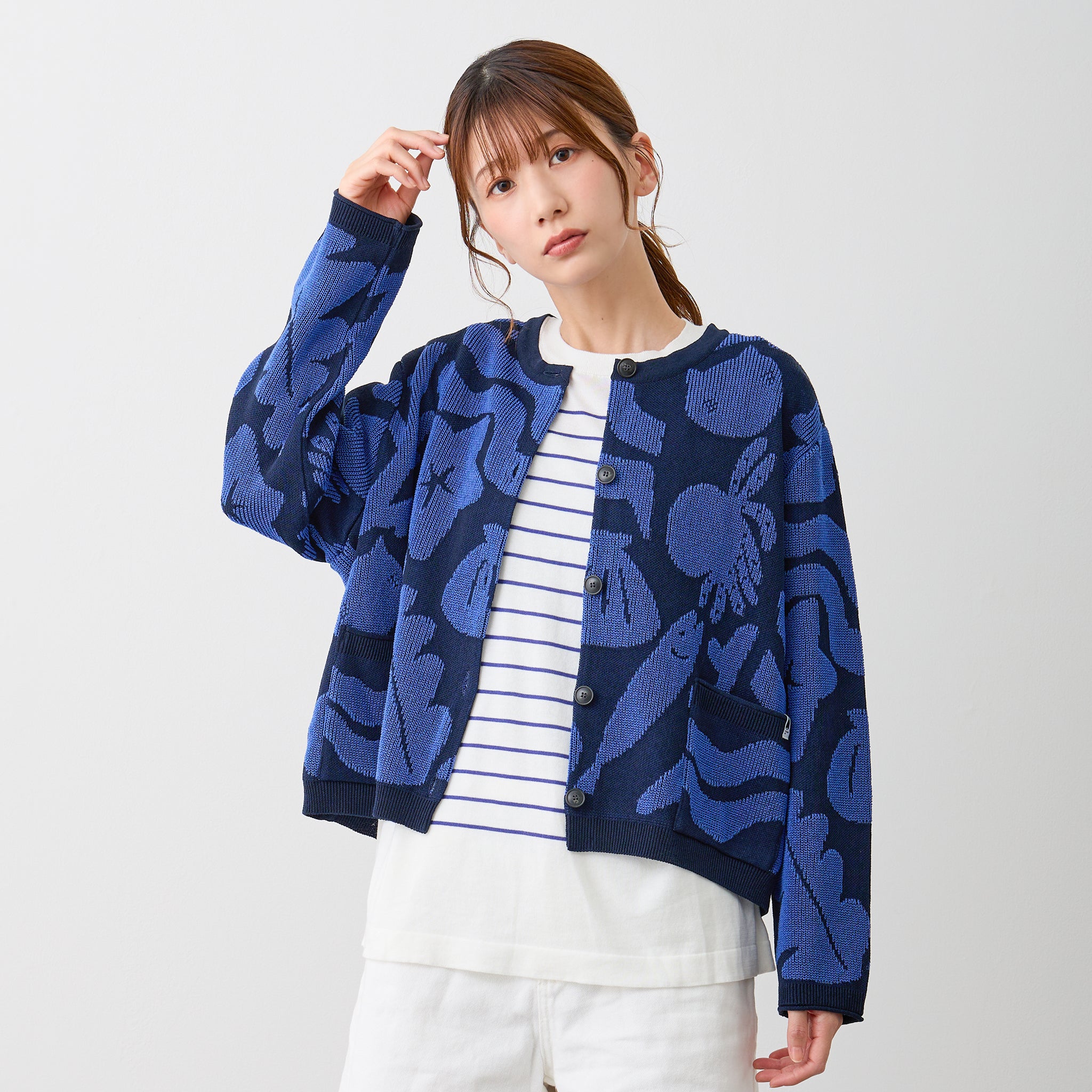 【NYANDER KNIT/ニャンダーニット】CAT PLAGE CARDIGAN