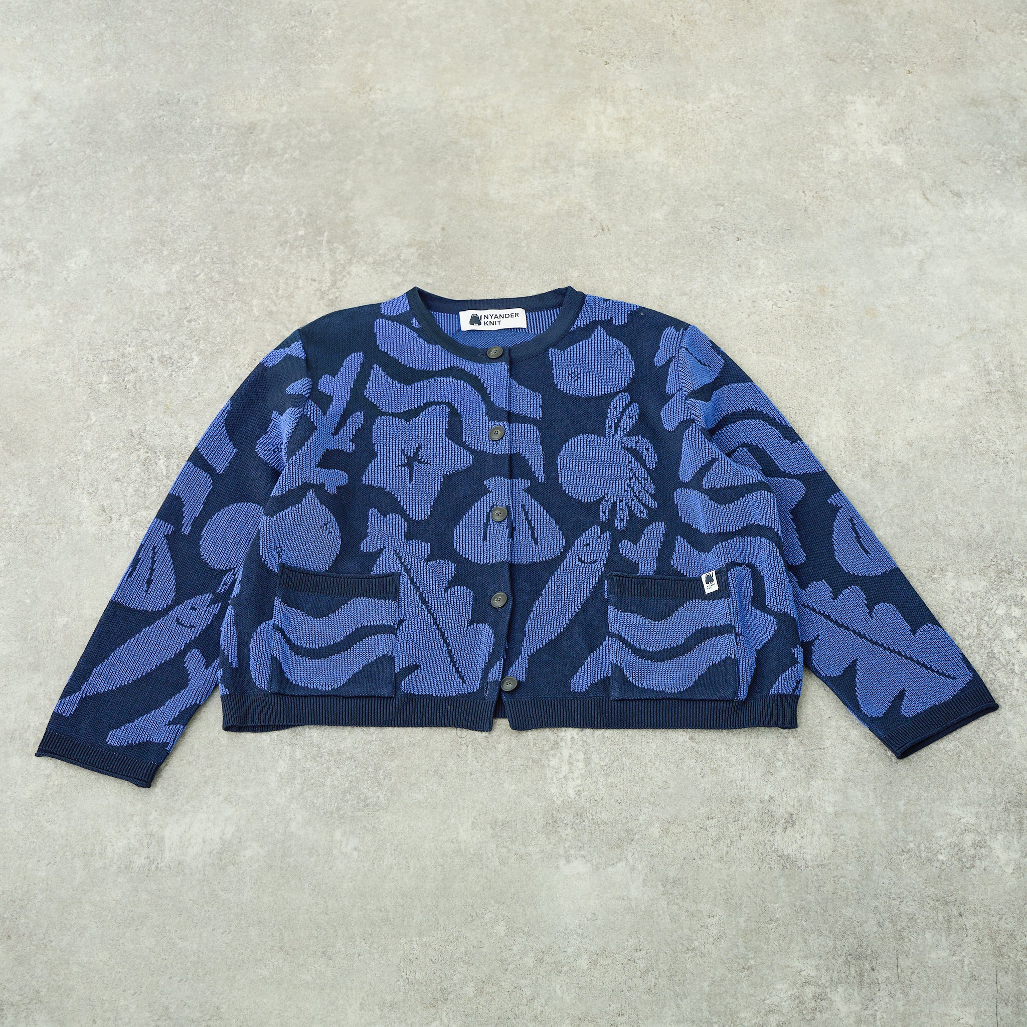 【NYANDER KNIT/ニャンダーニット】CAT PLAGE CARDIGAN