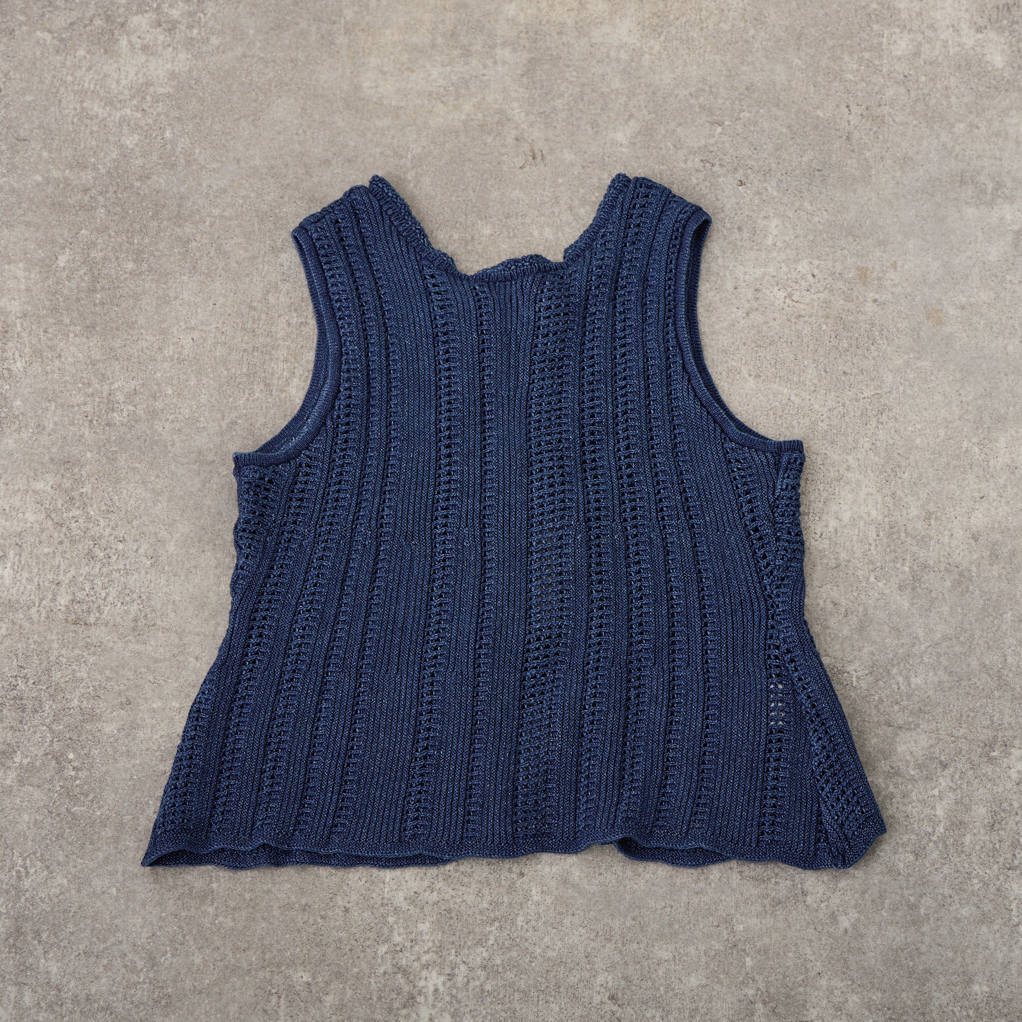 【NYANDER KNIT/ニャンダーニット】 DENIM JIRETvest