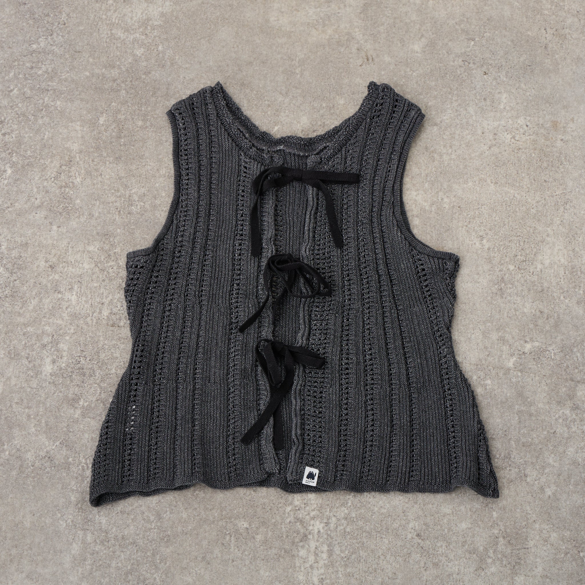 【NYANDER KNIT/ニャンダーニット】 DENIM JIRETvest