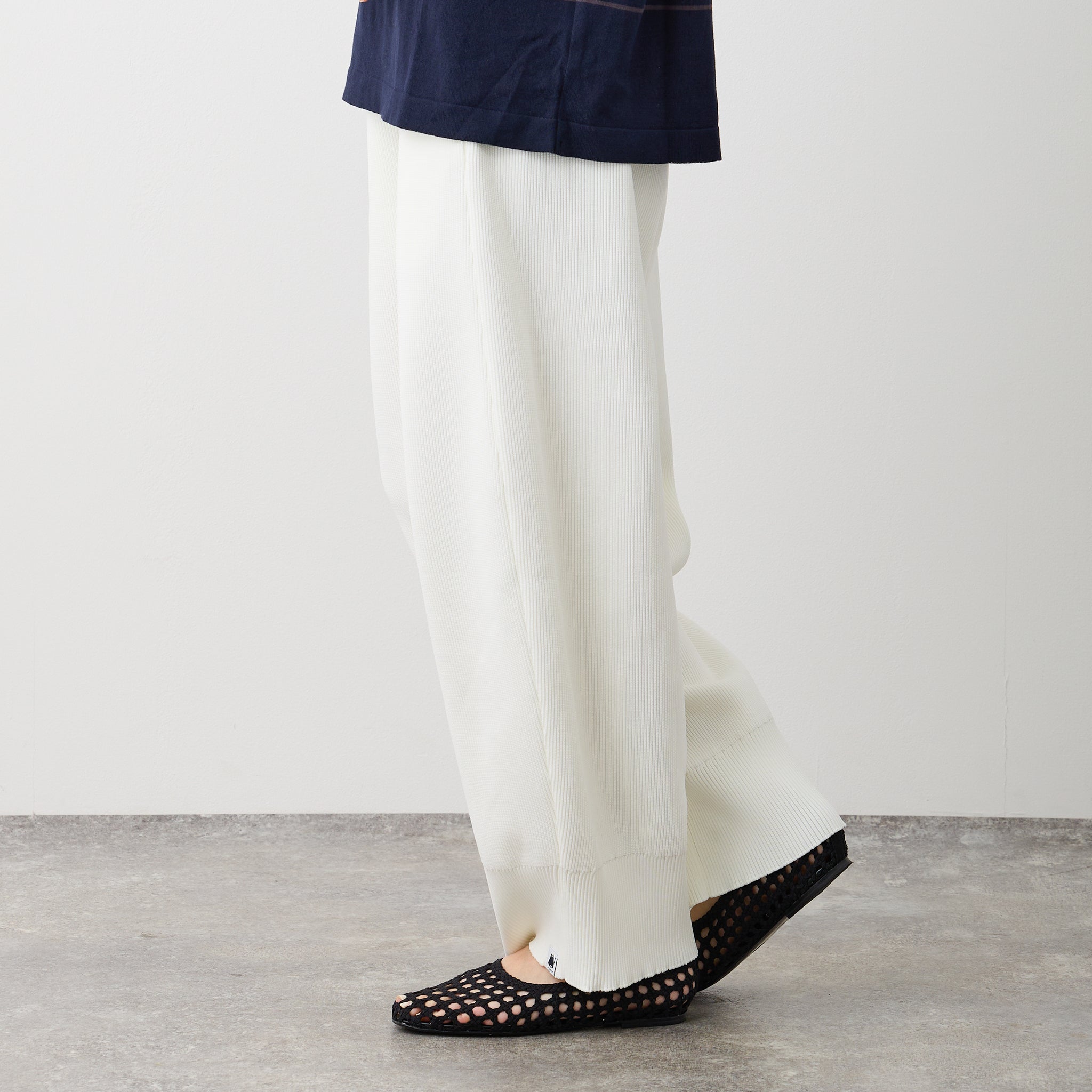 【NYANDER KNIT/ニャンダーニット】KNIT BARREL PANTS