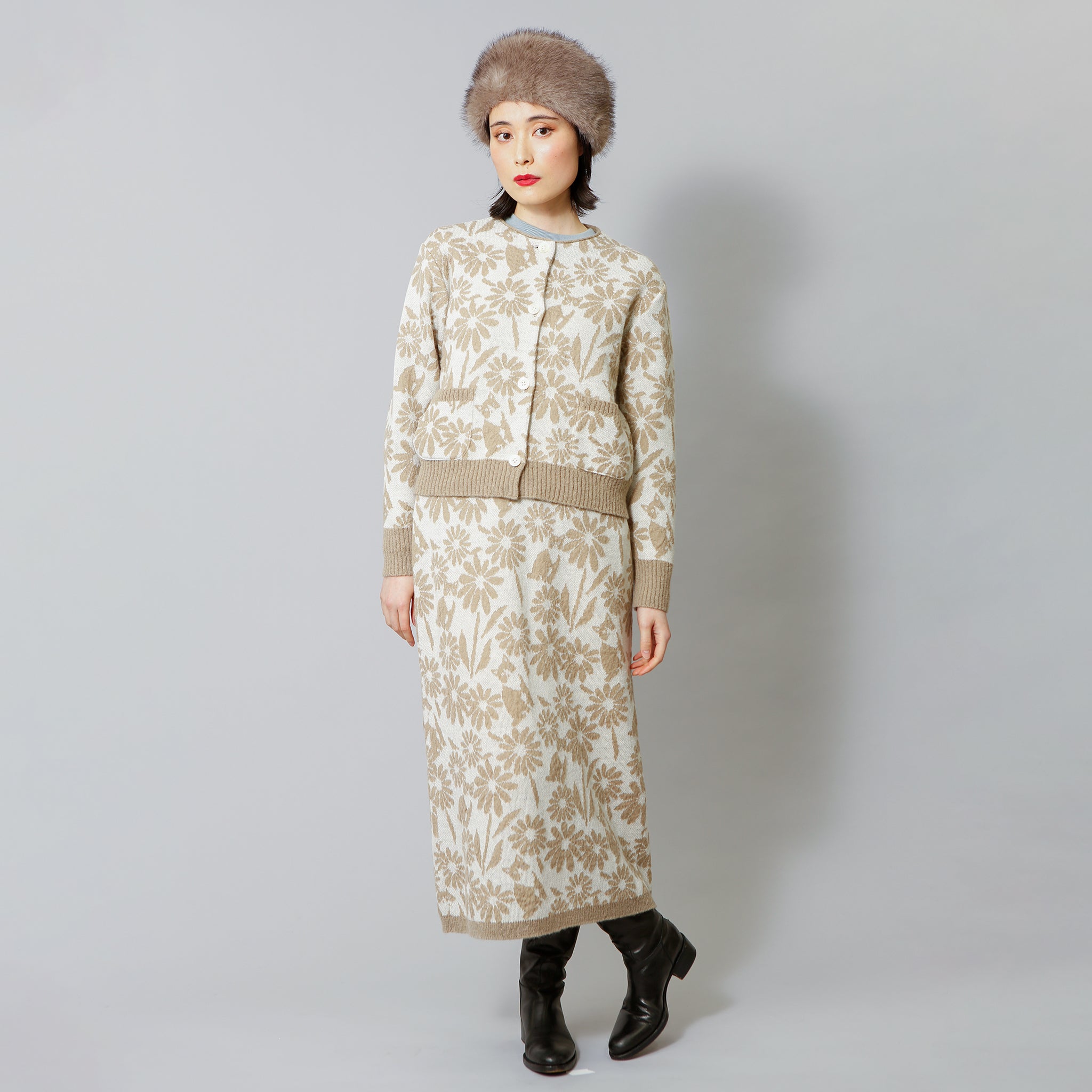 予約販売【NYANDER KNIT/ニャンダーニット】WhisperingCatsMohair JQ SKIRT