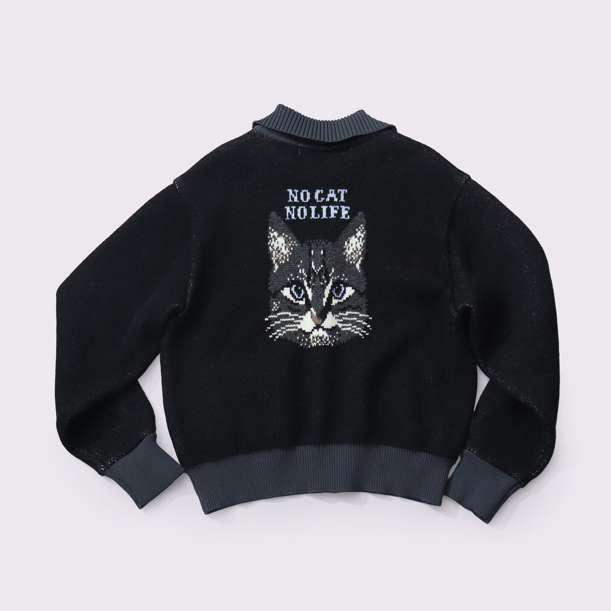 予約販売【NYANDER KNIT/ニャンダーニット】TABBY CAT KNIT BLOUSON