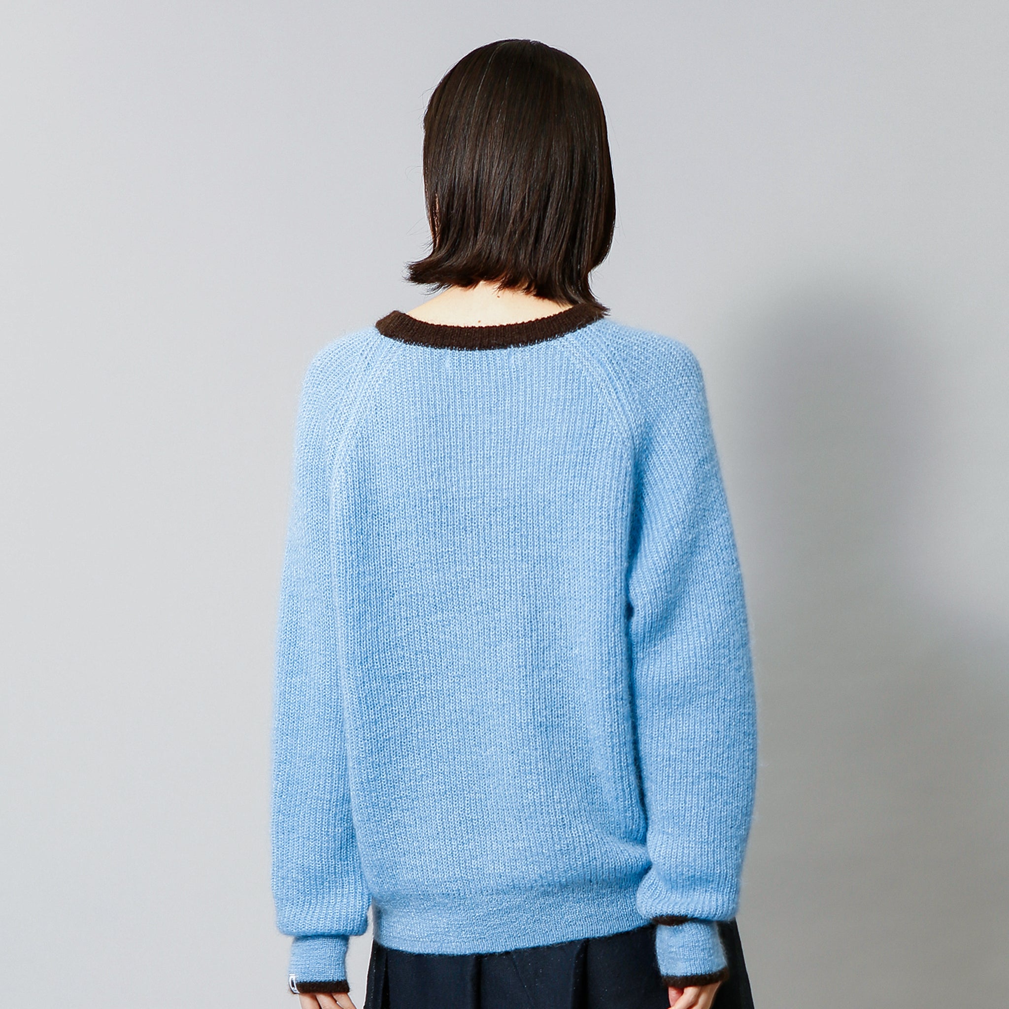 予約販売【NYANDER KNIT/ニャンダーニット】MOHAIR LINE PULL