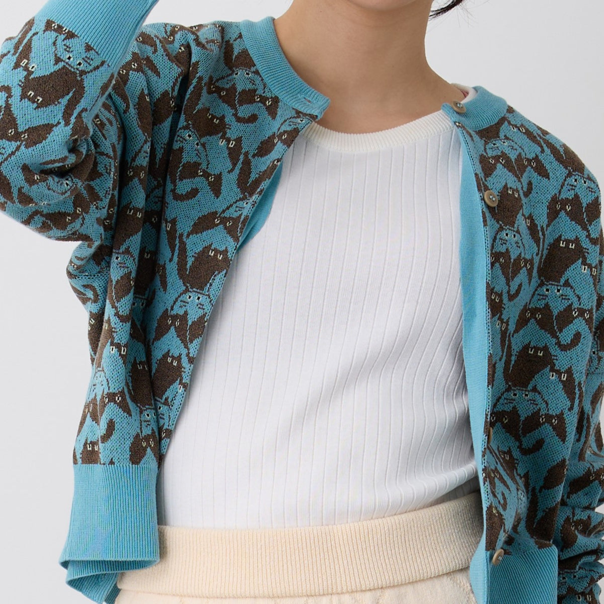 【NYANDER KNIT/ニャンダーニット】 RIB TANC TOP リブタンクトップ