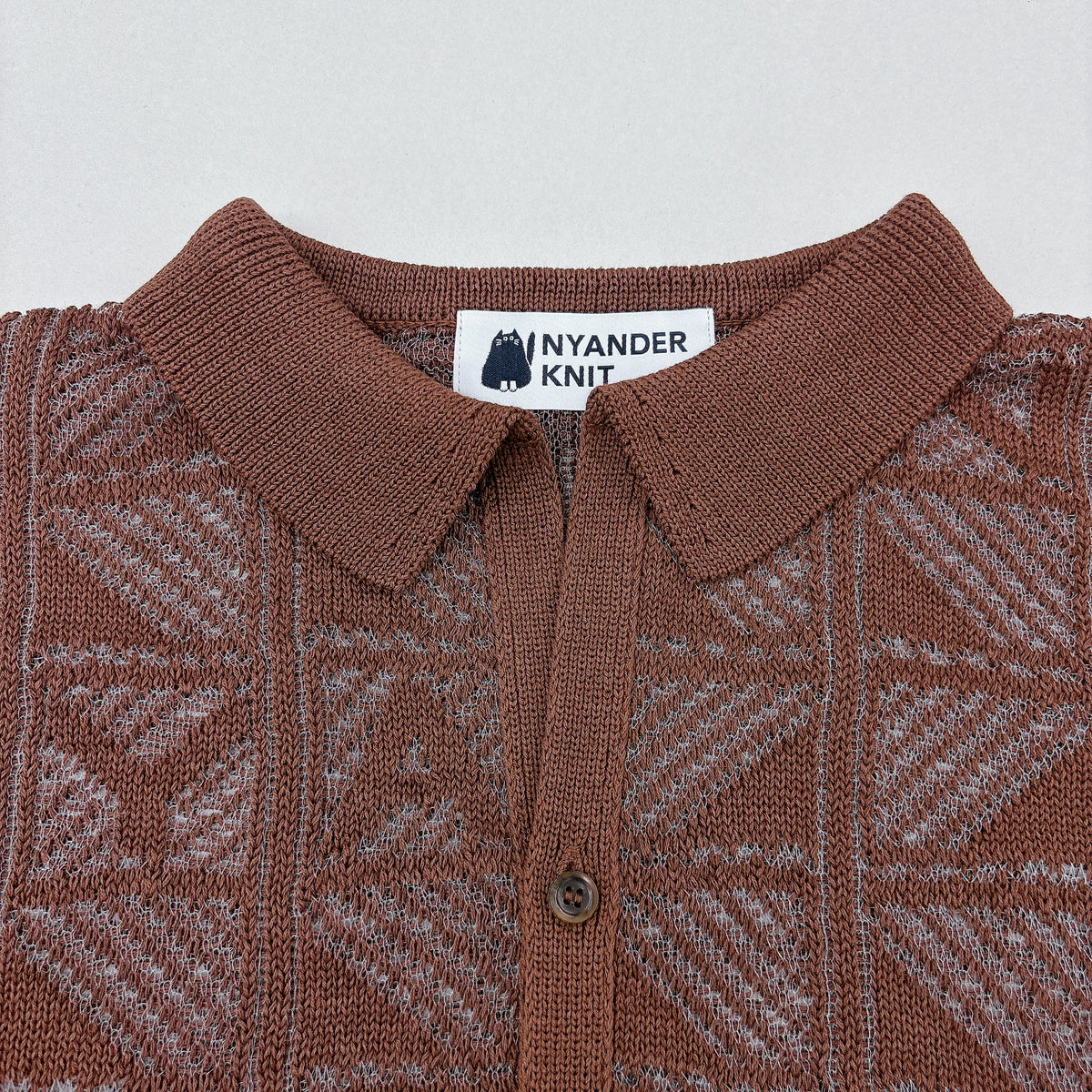【NYANDER KNIT/ニャンダーニット】 NYA KNIT Shirts ニットシャツ