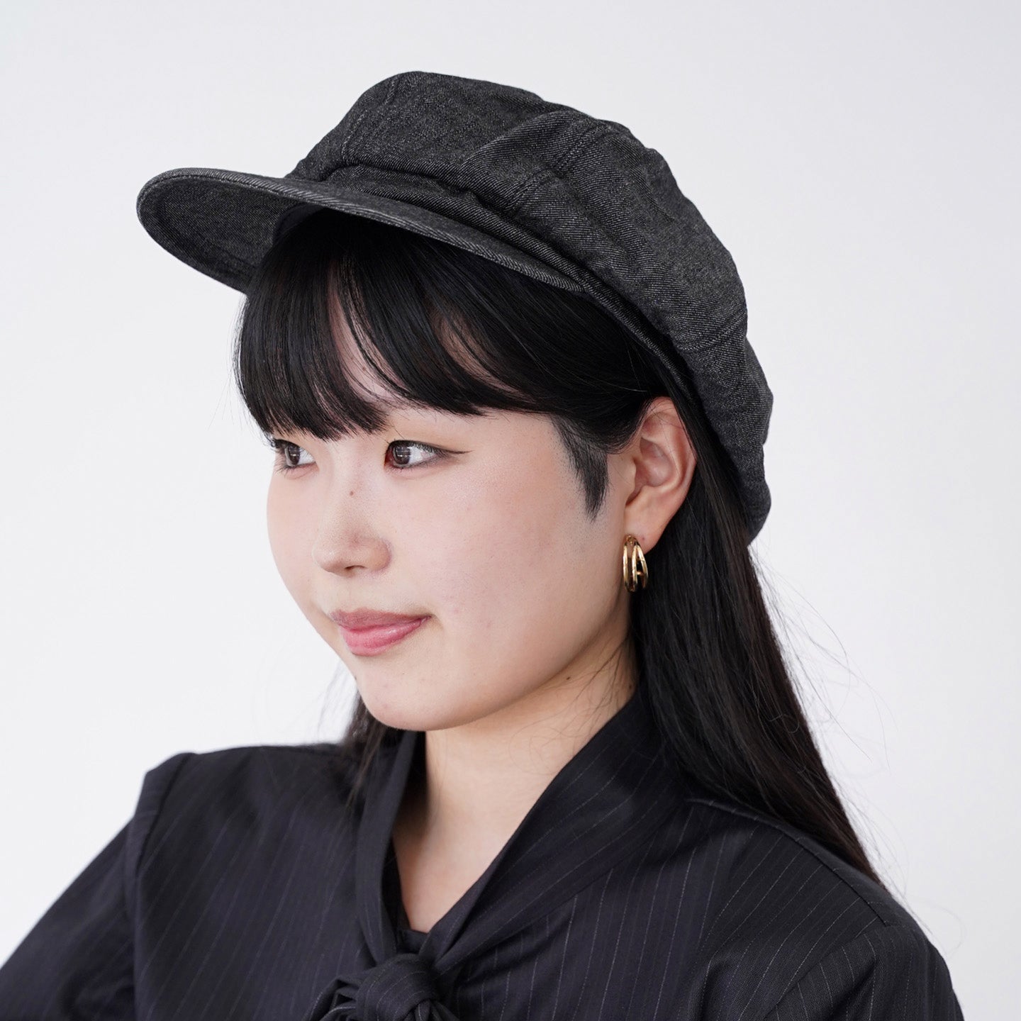 インディゴパッチキャスケット