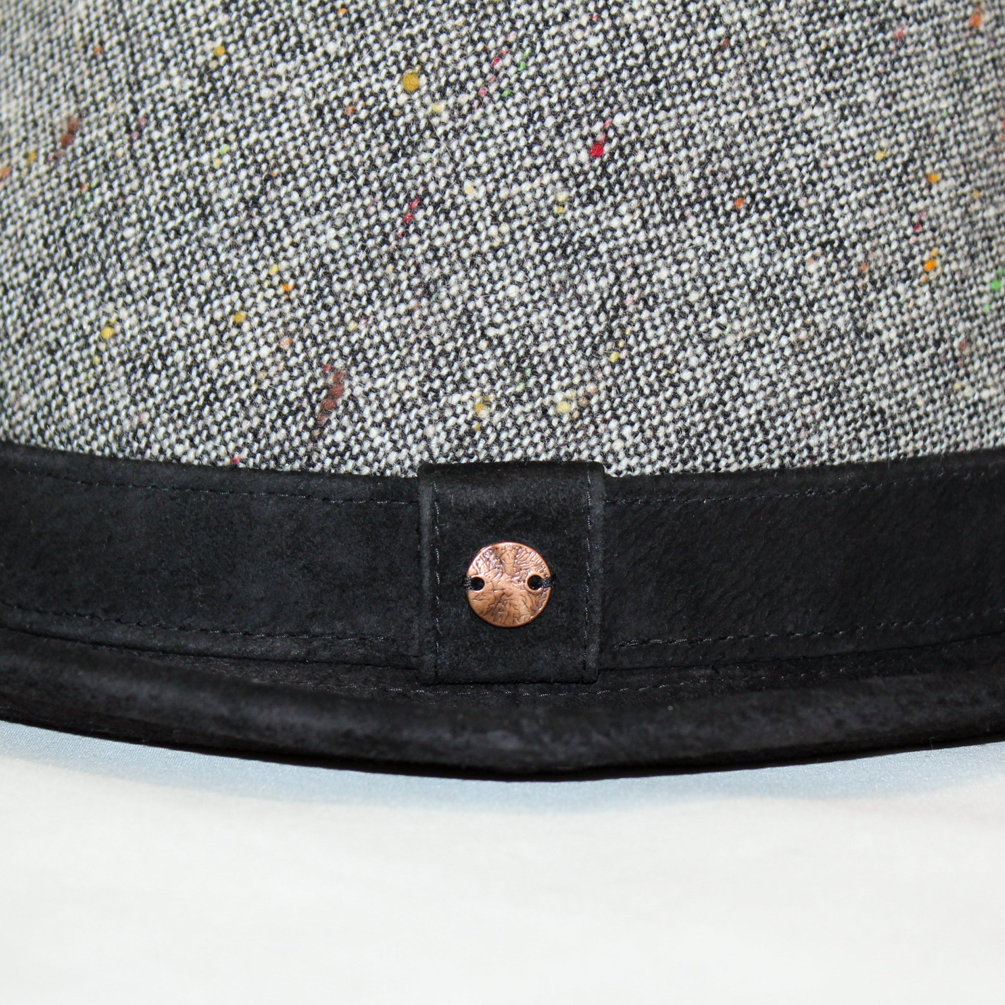 morno(モーノ) ツイード×レザー/中折れ