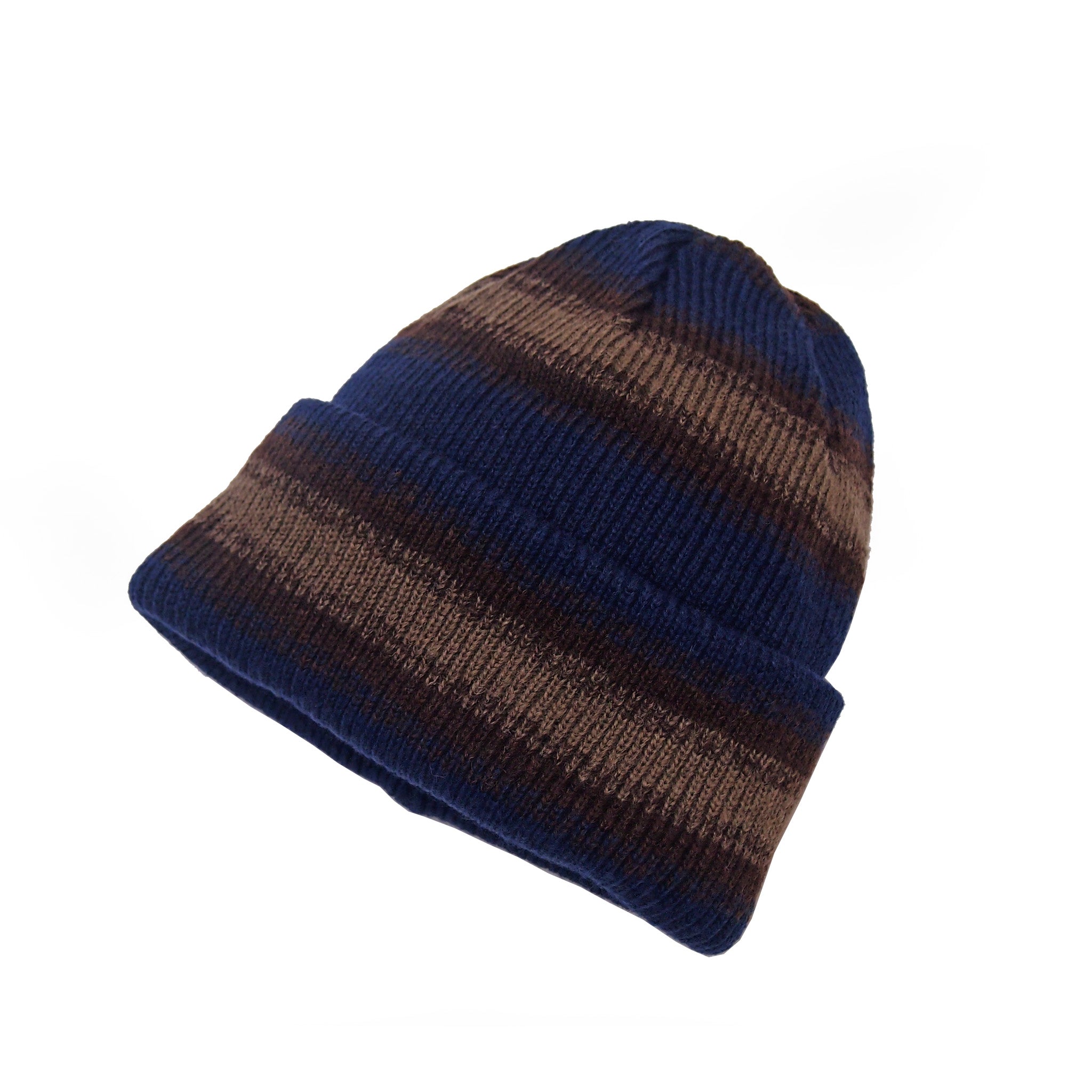 RACAL  オンブレーボーダーリバーシブルニットビーニー