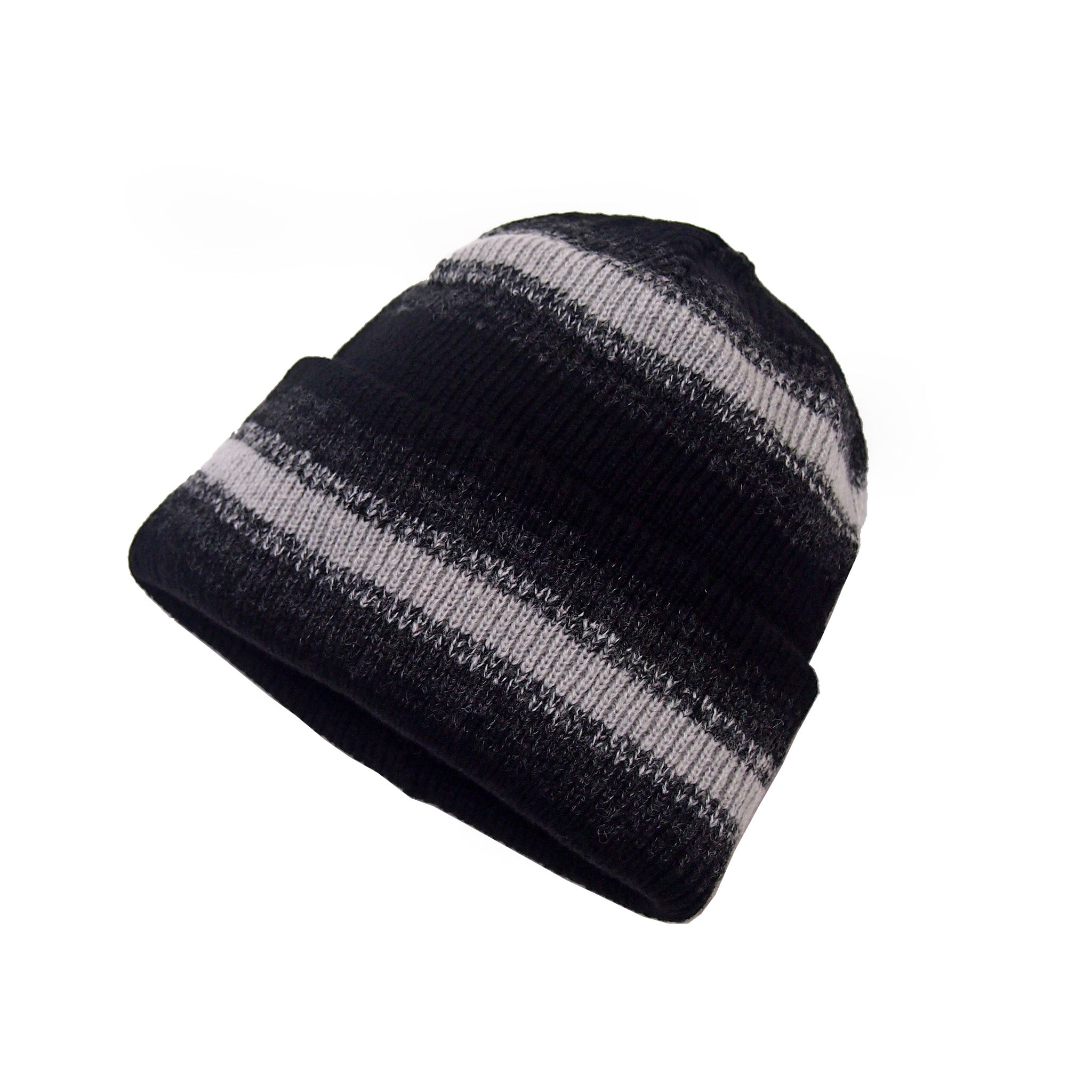 RACAL  オンブレーボーダーリバーシブルニットビーニー