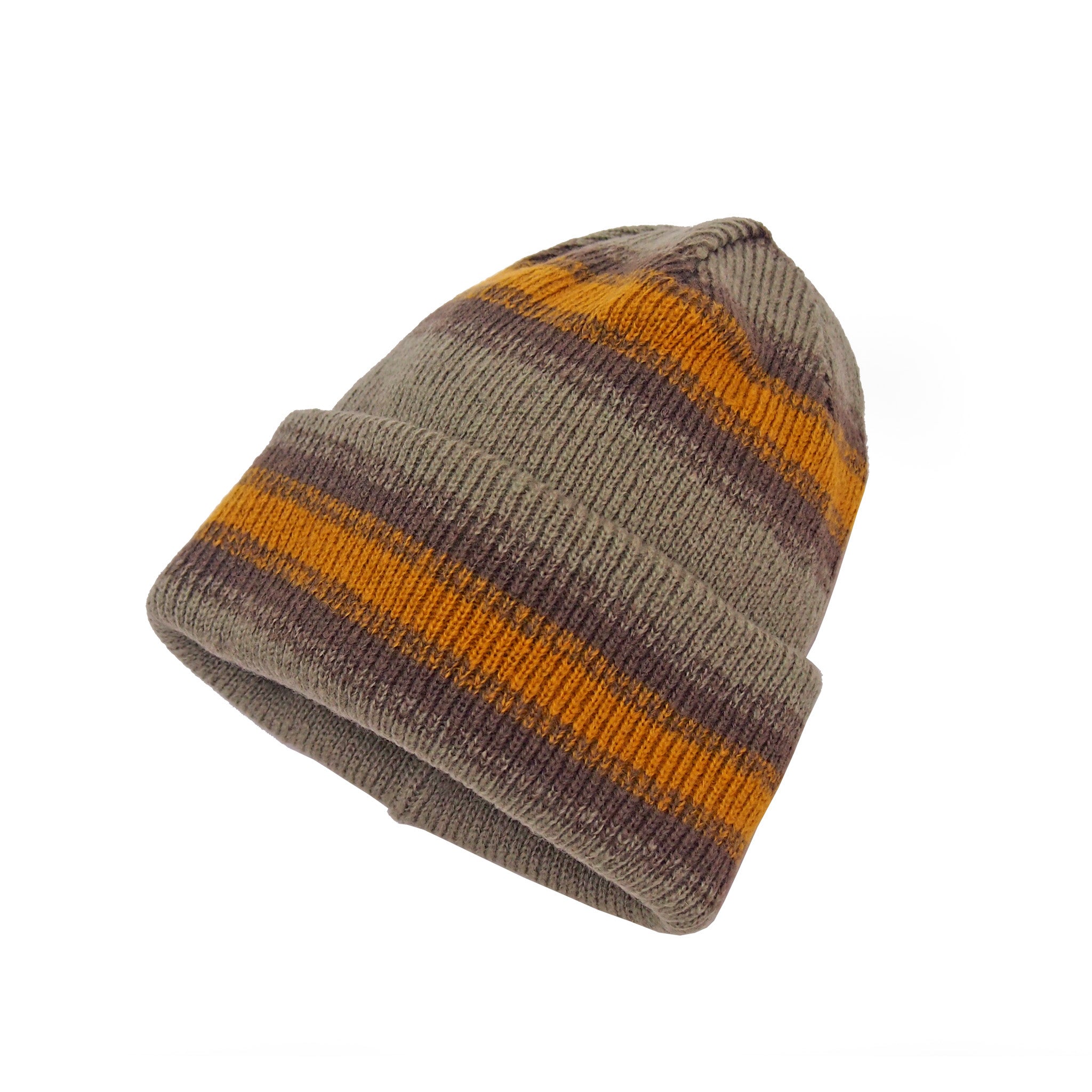 RACAL  オンブレーボーダーリバーシブルニットビーニー