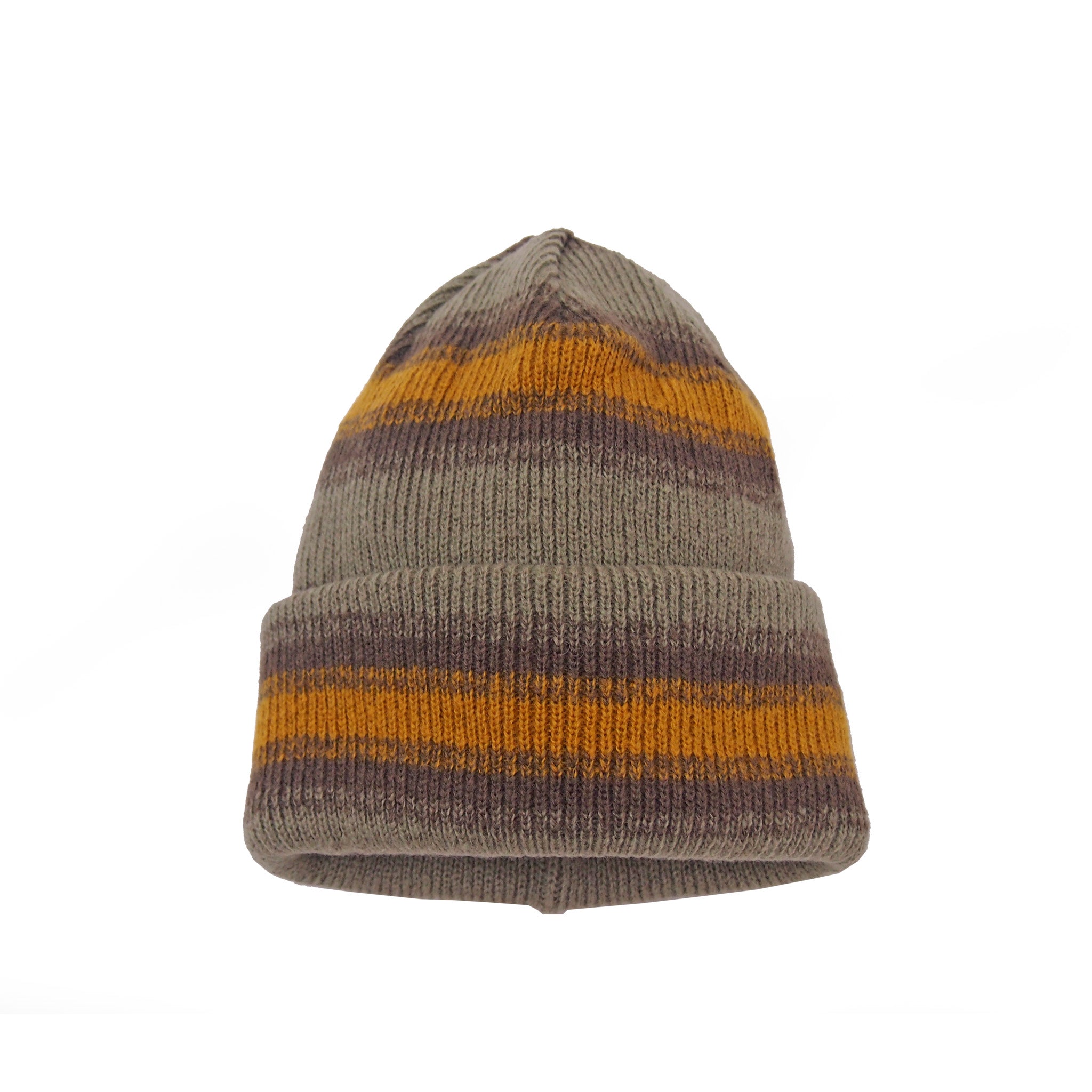 RACAL  オンブレーボーダーリバーシブルニットビーニー