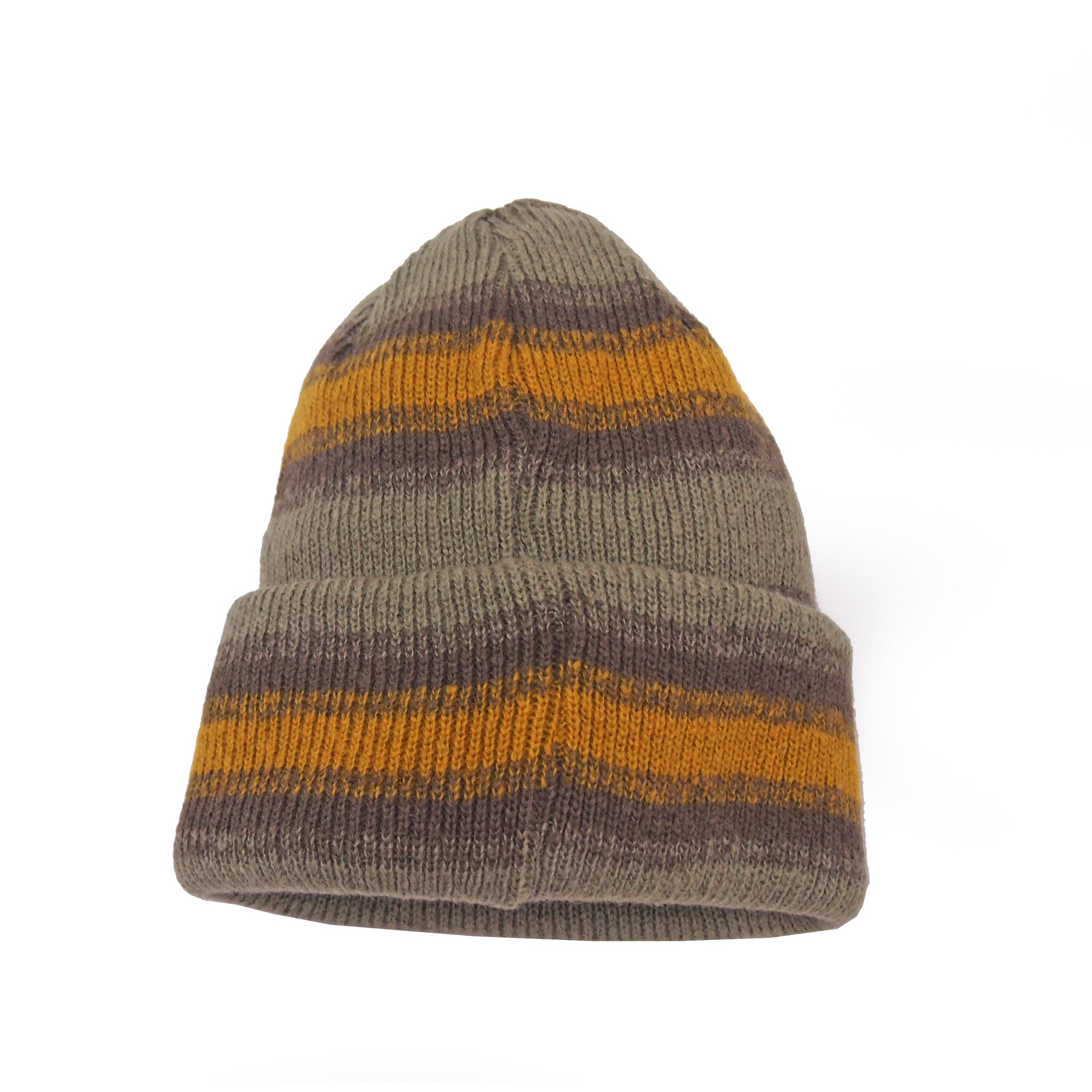 RACAL  オンブレーボーダーリバーシブルニットビーニー