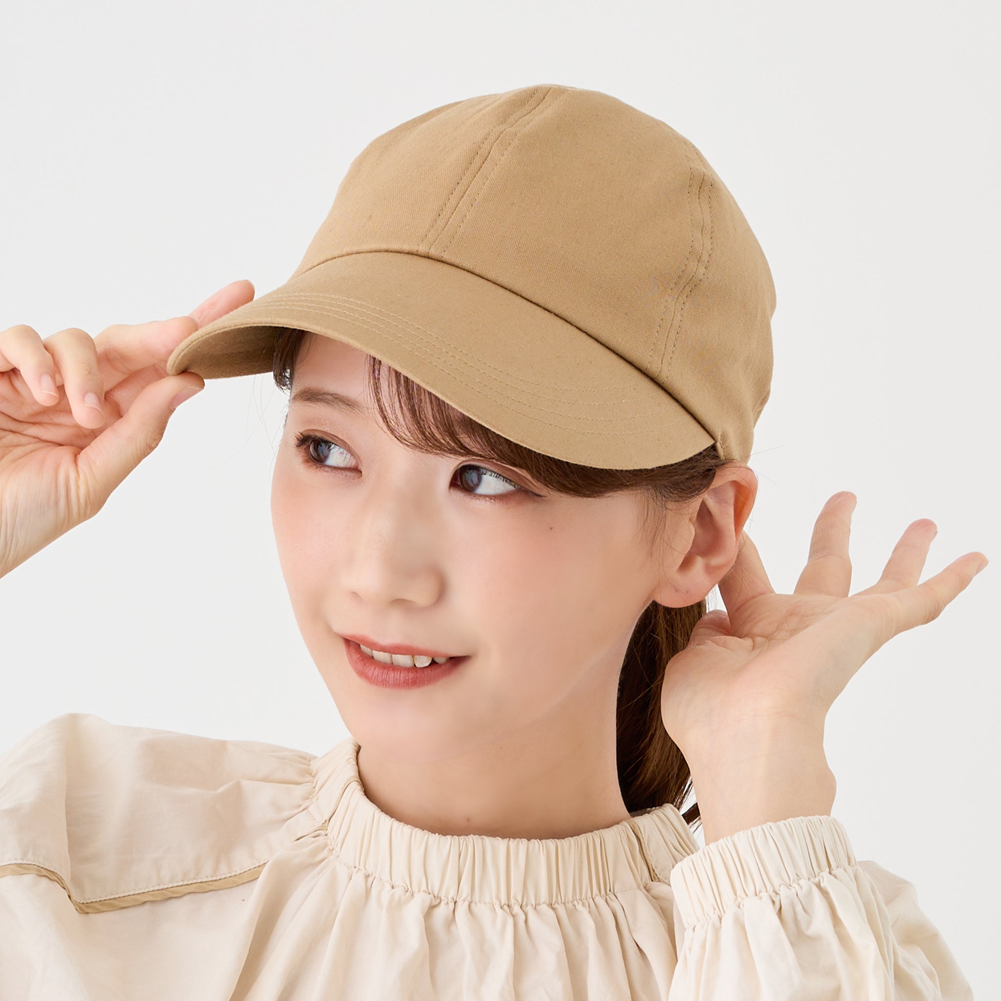 rinon dot ロングブリムキャップ
