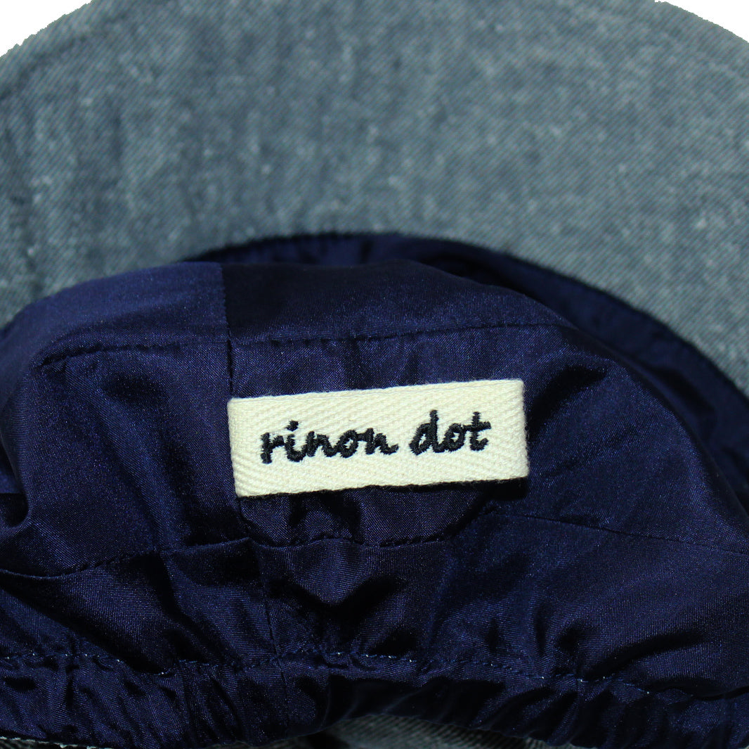 rinon dot シルク混リラックスキャス 裏地シルク100%
