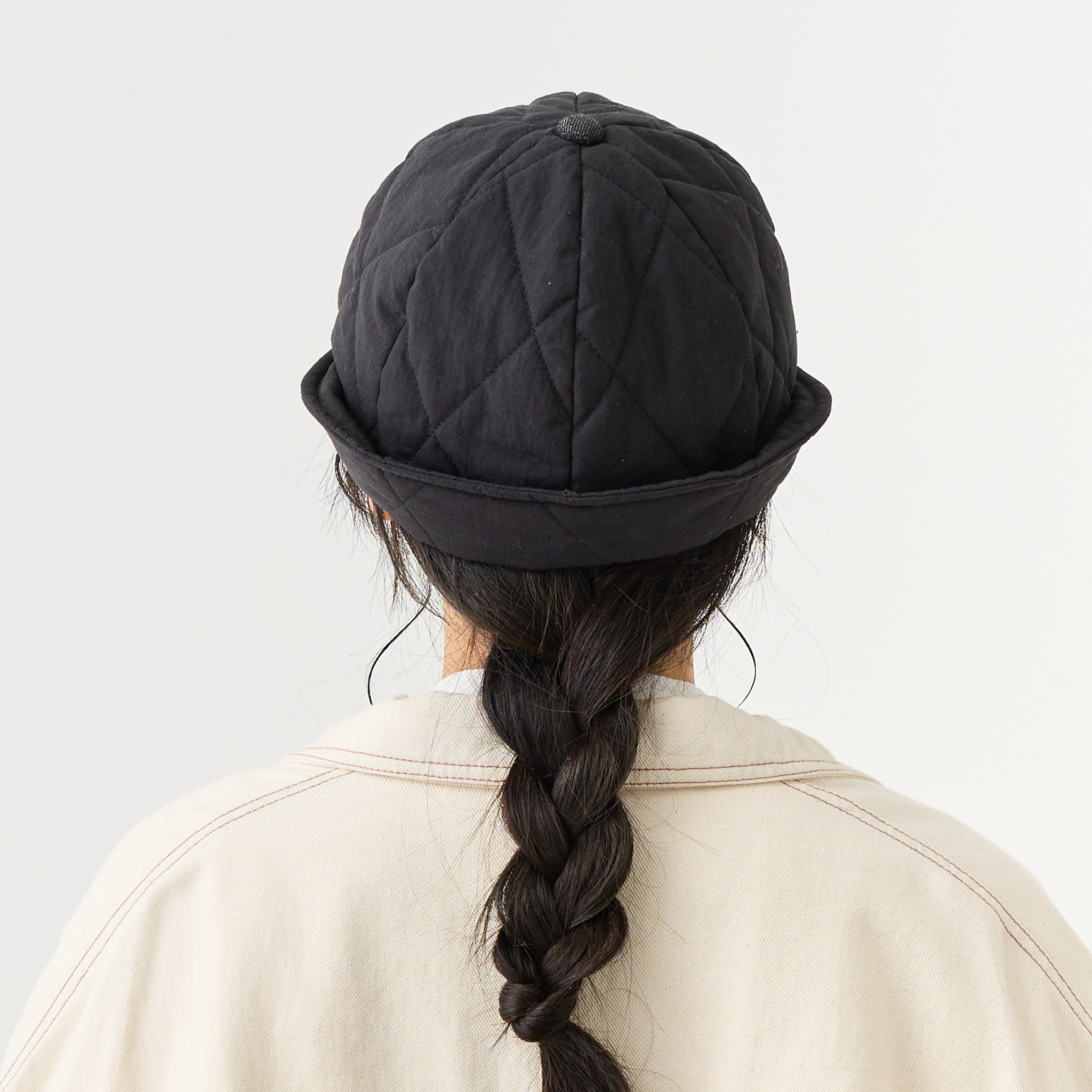 【rinon dot】キルティングキャップ