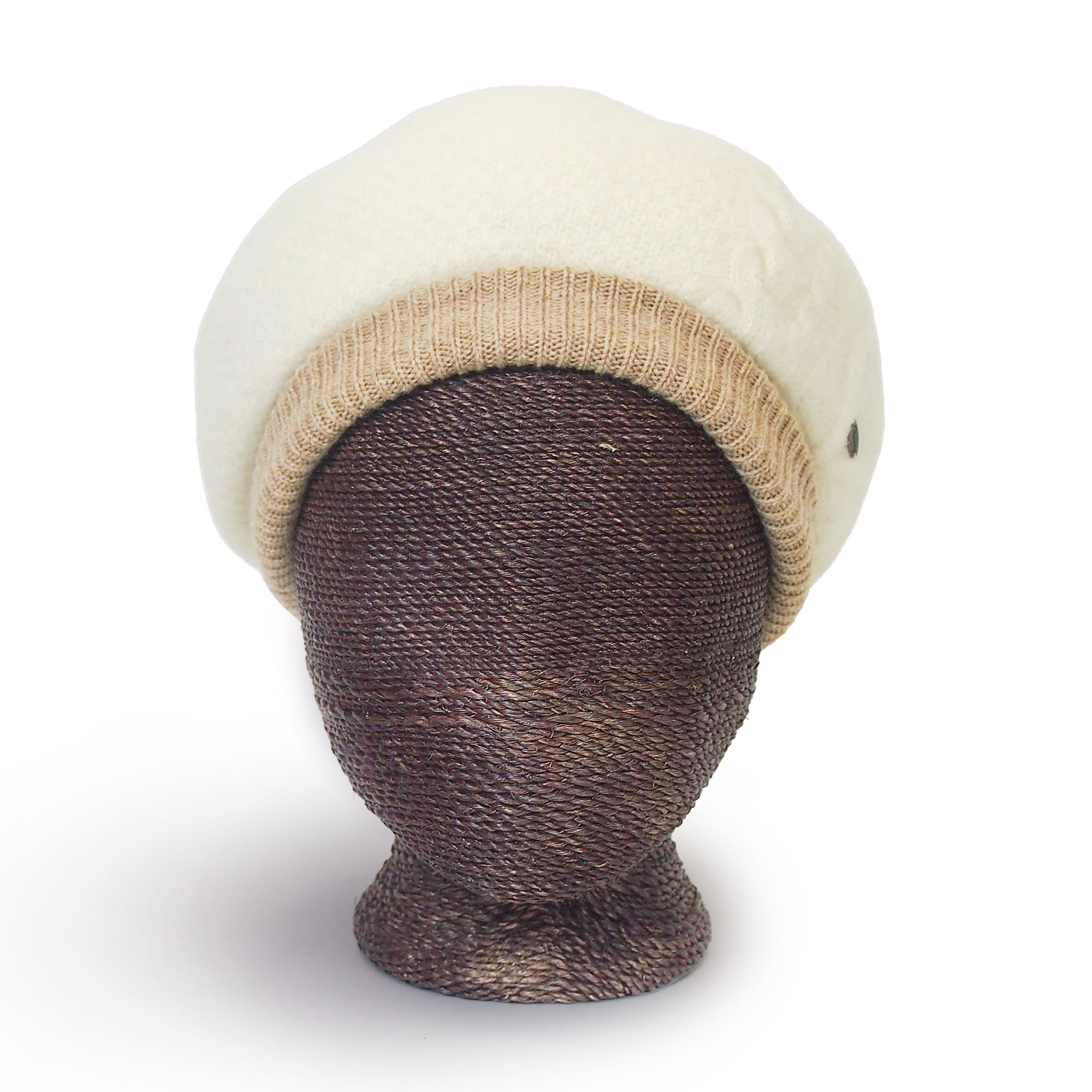 Cableberet ケーブル編みベレー帽