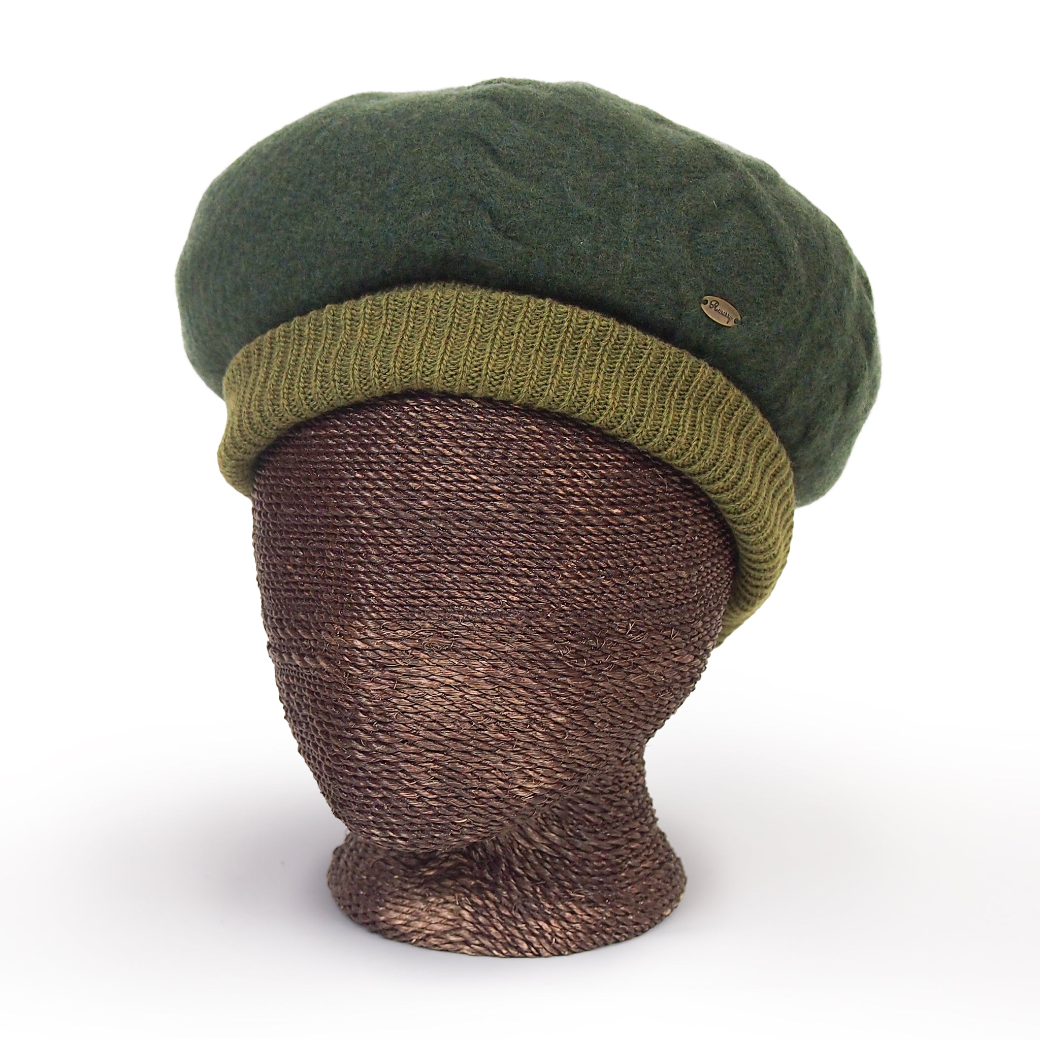 Cableberet ケーブル編みベレー帽