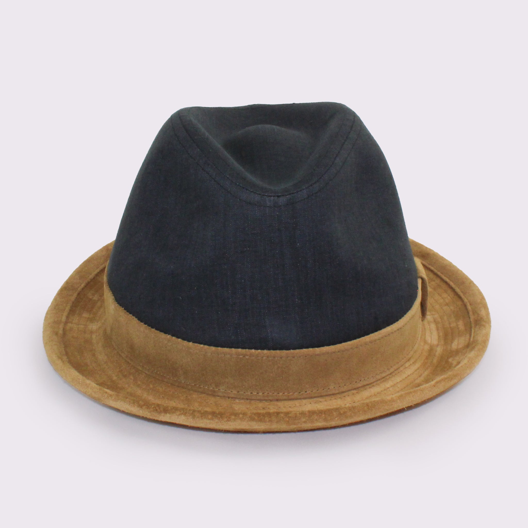 リネン×スエード/中折