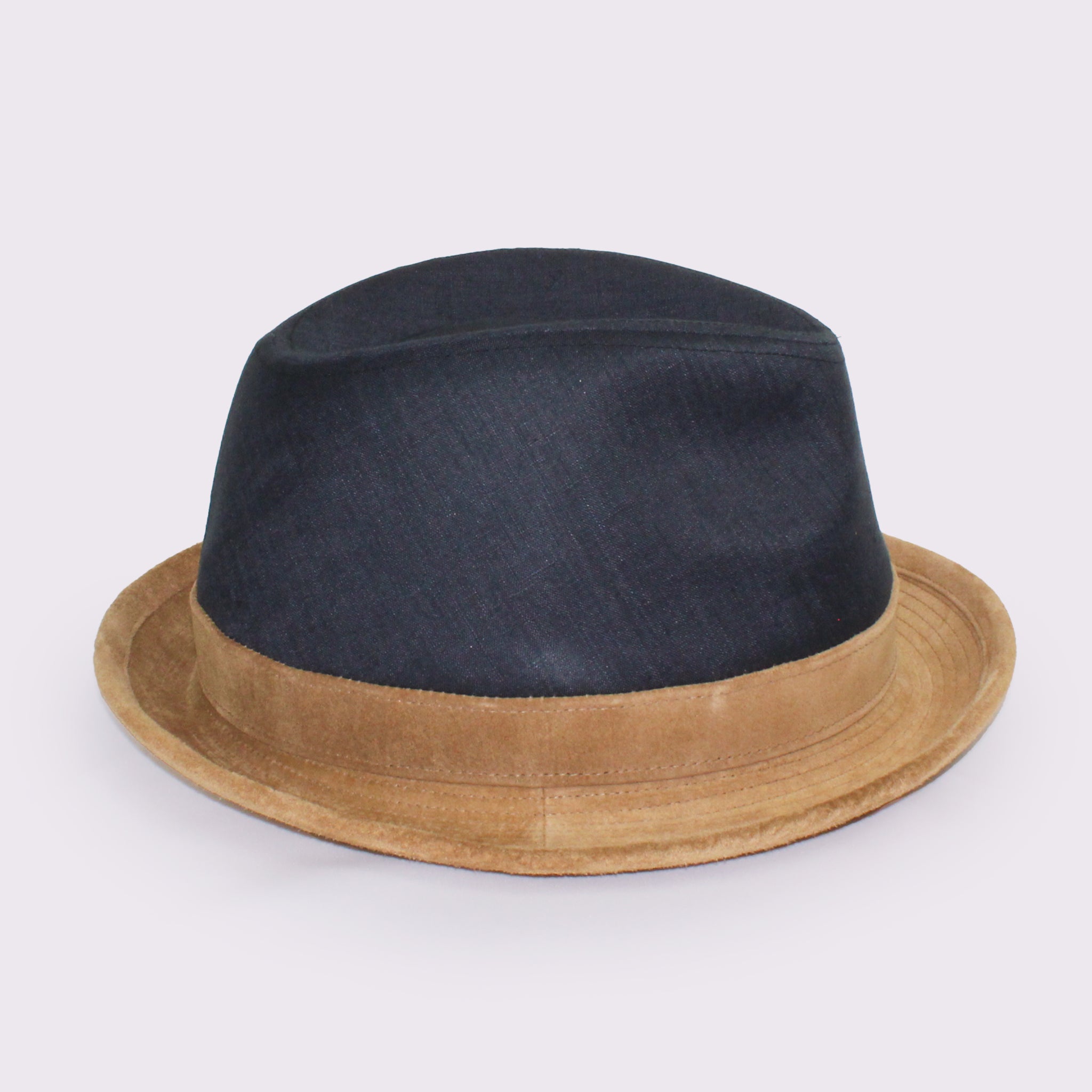 リネン×スエード/中折