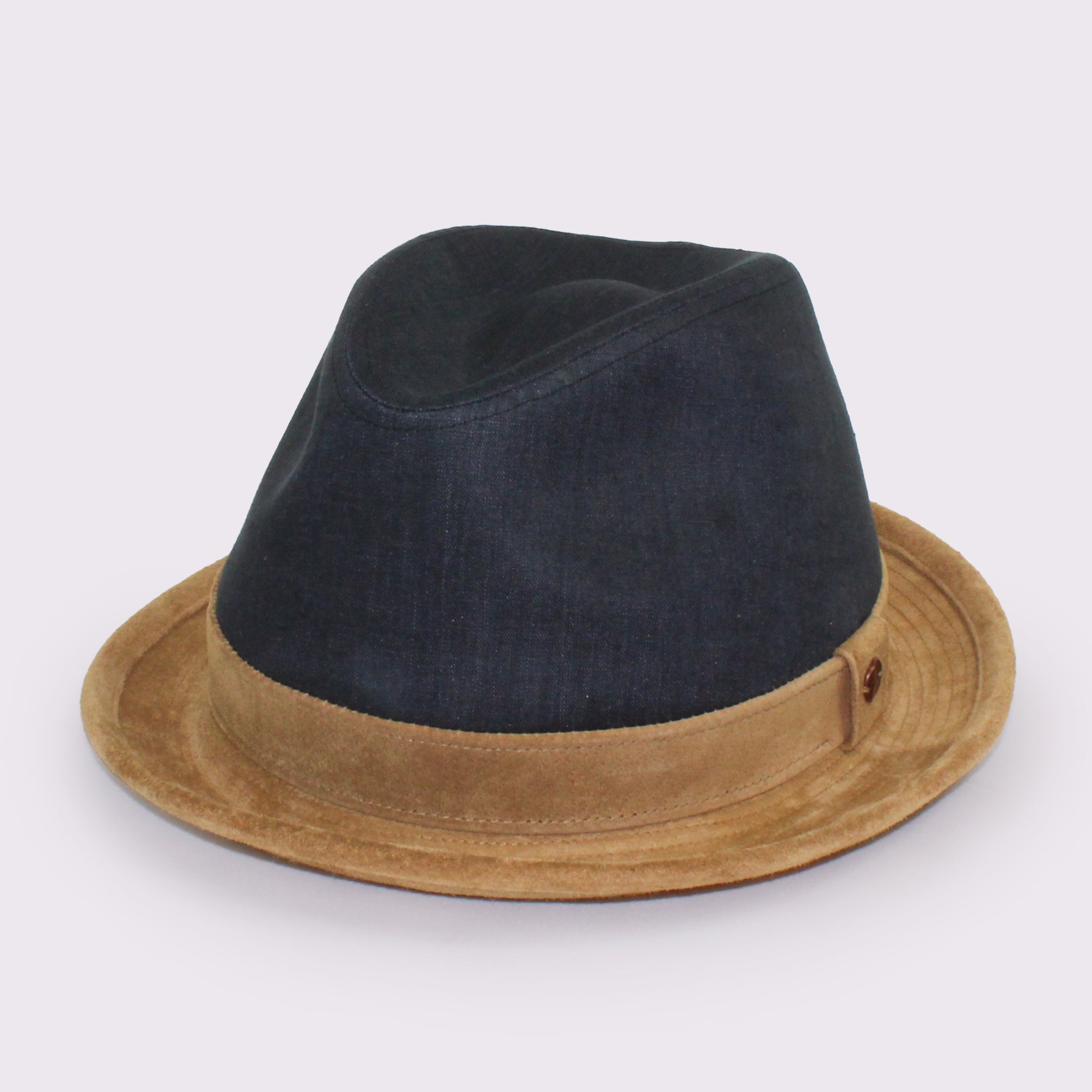 リネン×スエード/中折