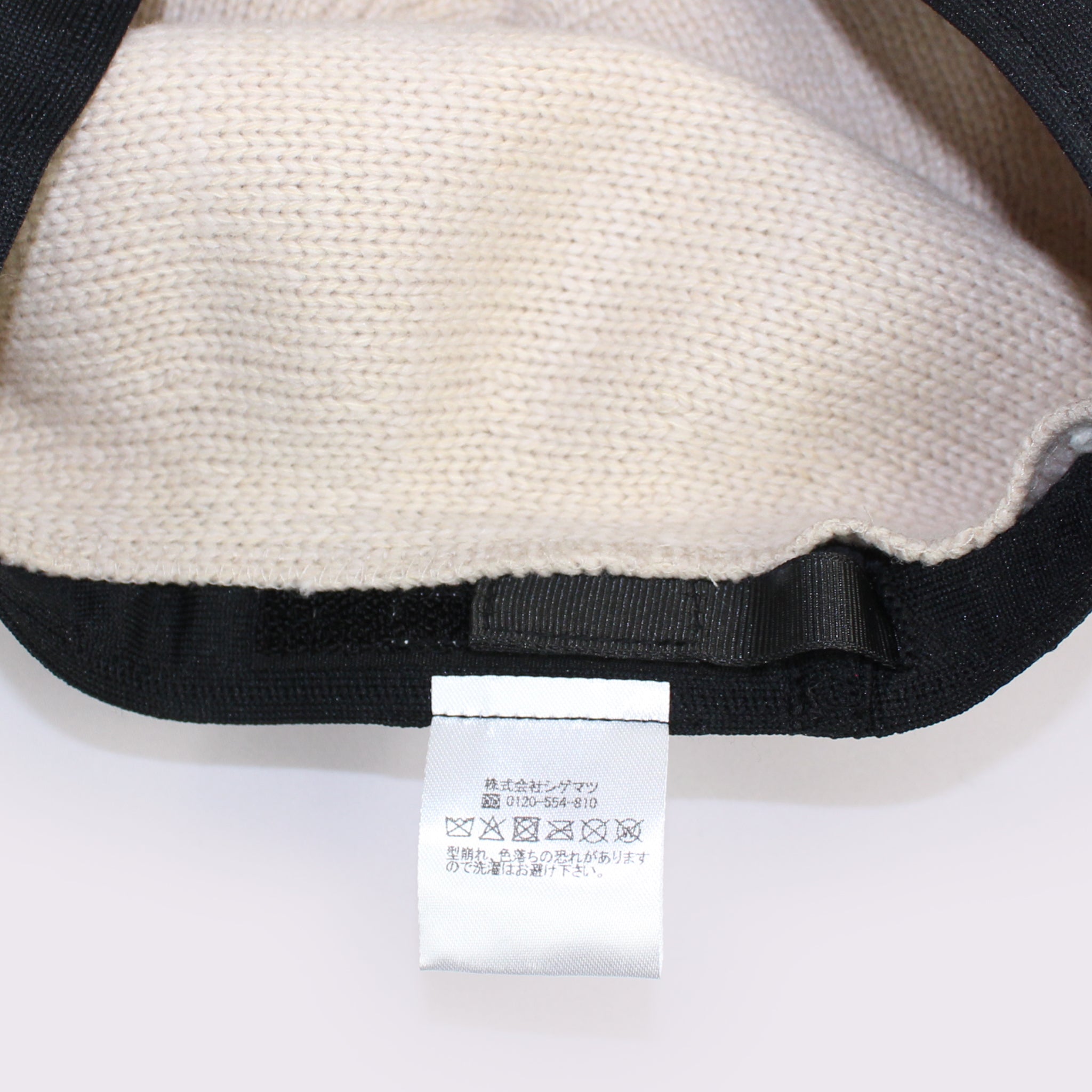 カシミヤ混ケーブル掛け合わせベレー