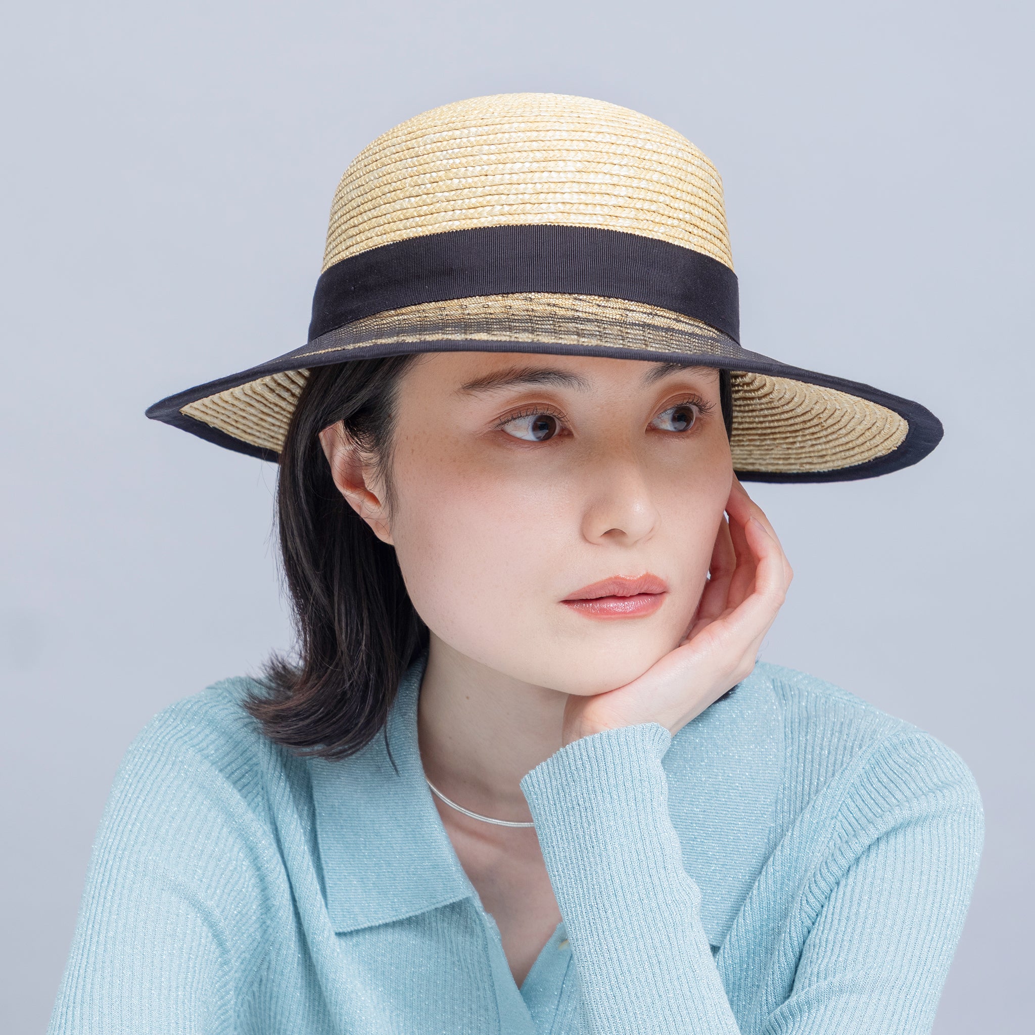 ATRENA X STRAW LONG BRIM HAT