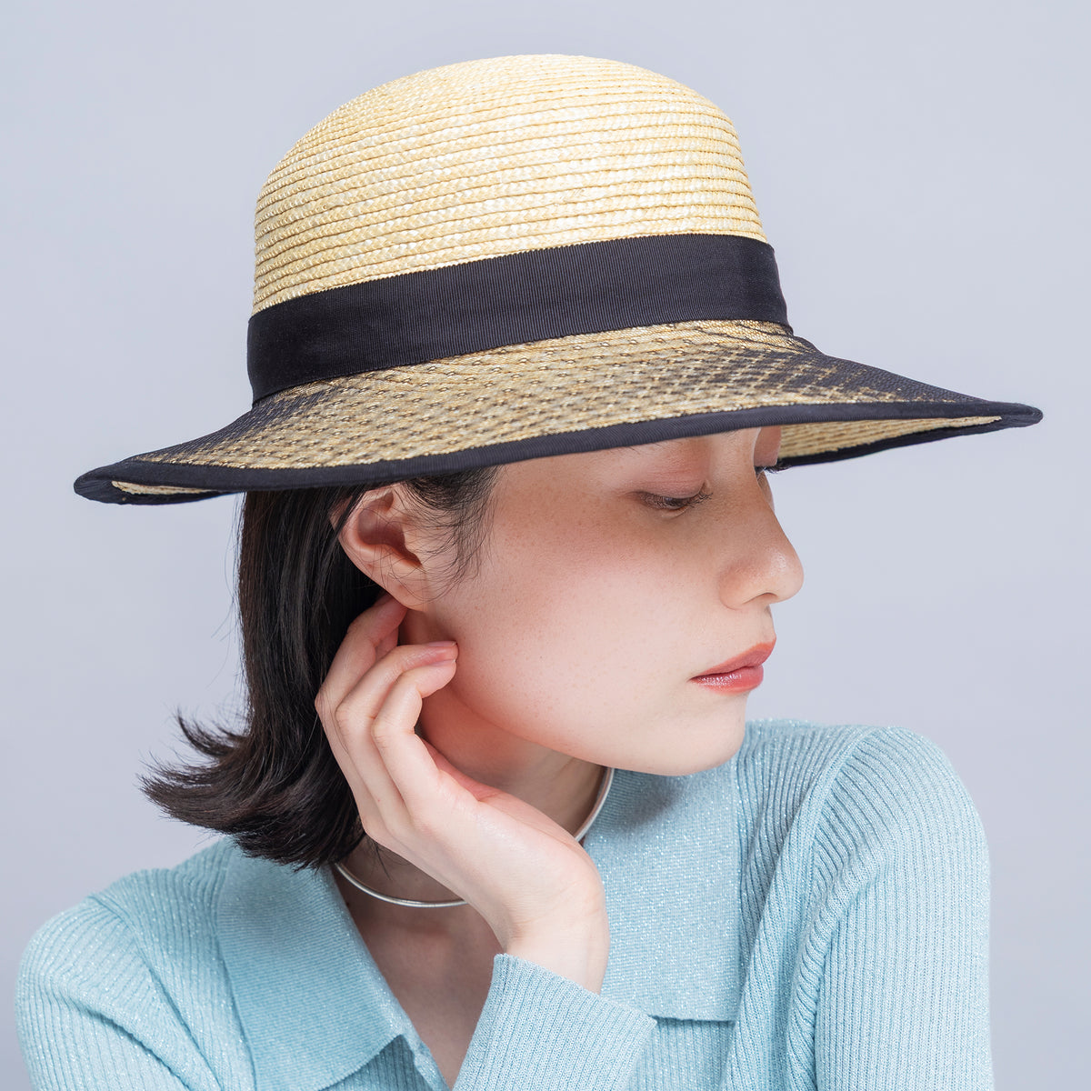 ATRENA X STRAW LONG BRIM HAT