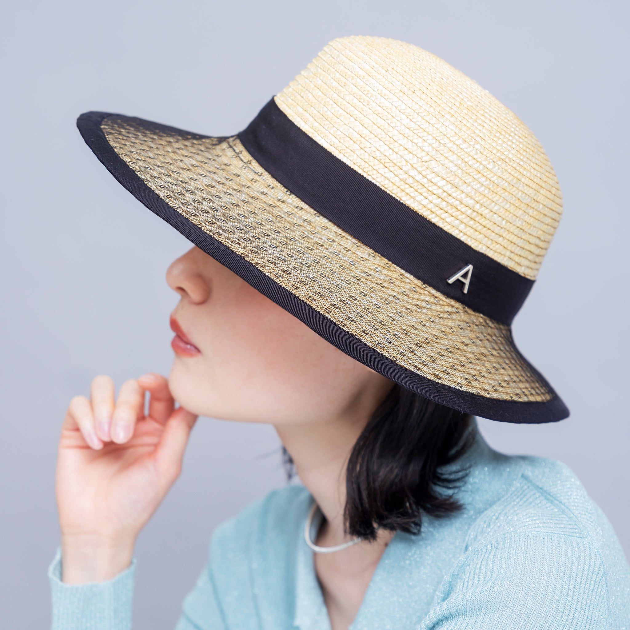 ATRENA X STRAW LONG BRIM HAT