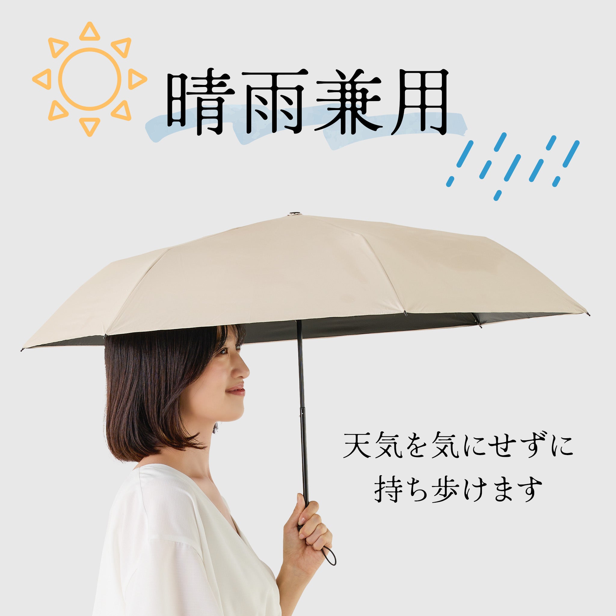 【公式】コカゲル (UV100%カット)晴雨兼用 折り畳み傘 / 帽子専門店 ATRENA(アトレナ)オンラインストア