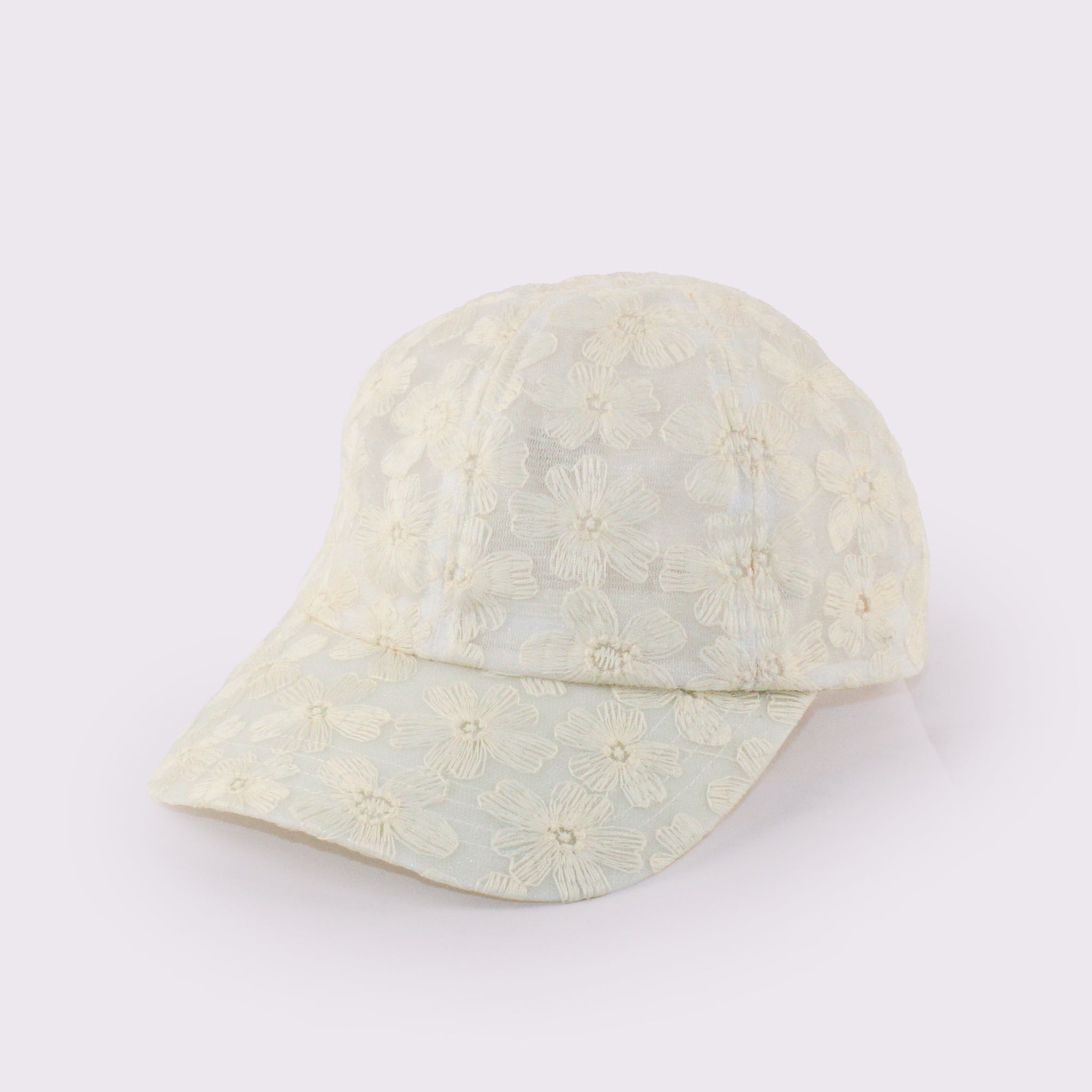 フラワーレースキャップ