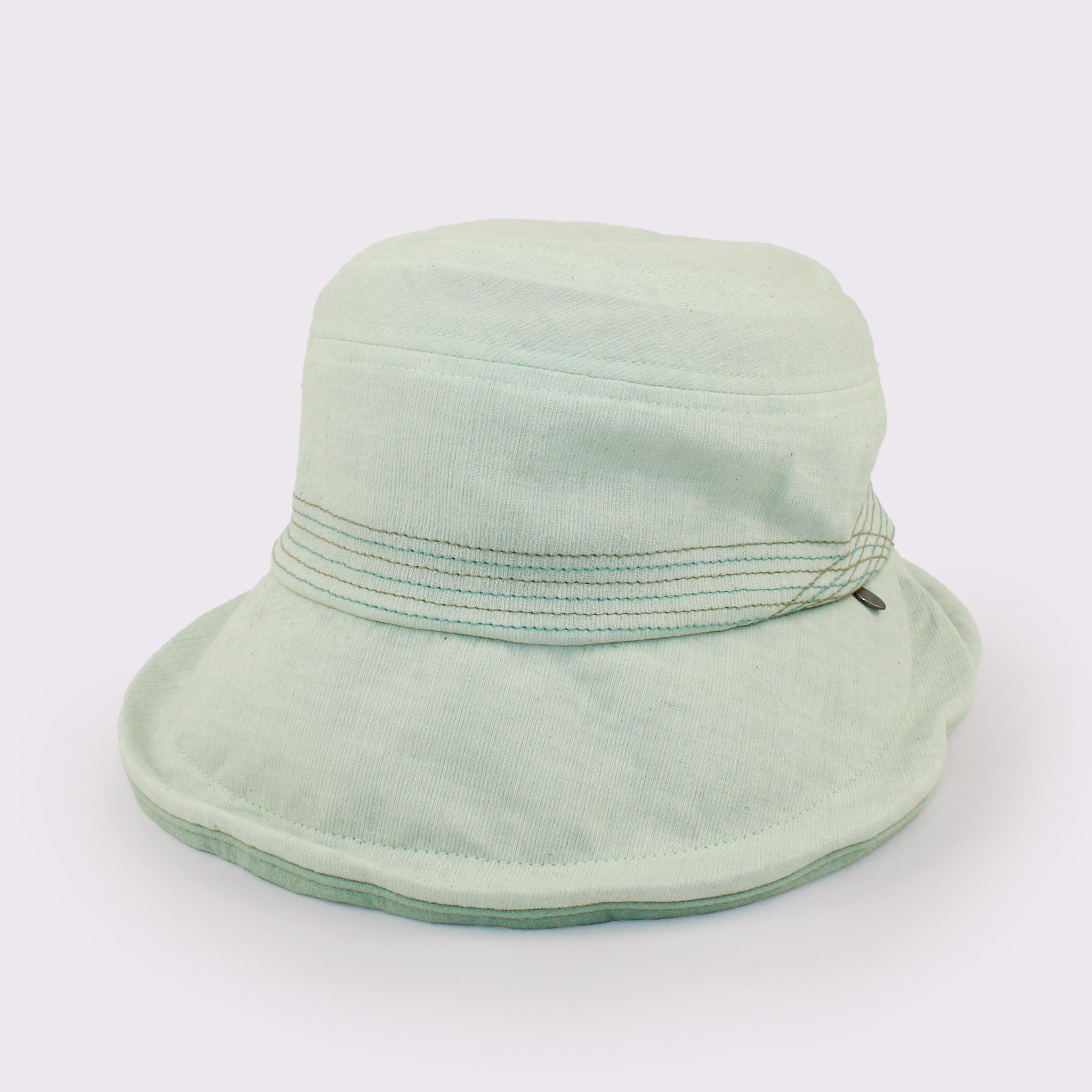 高島ちぢみ　丸天膨れつばセーラー