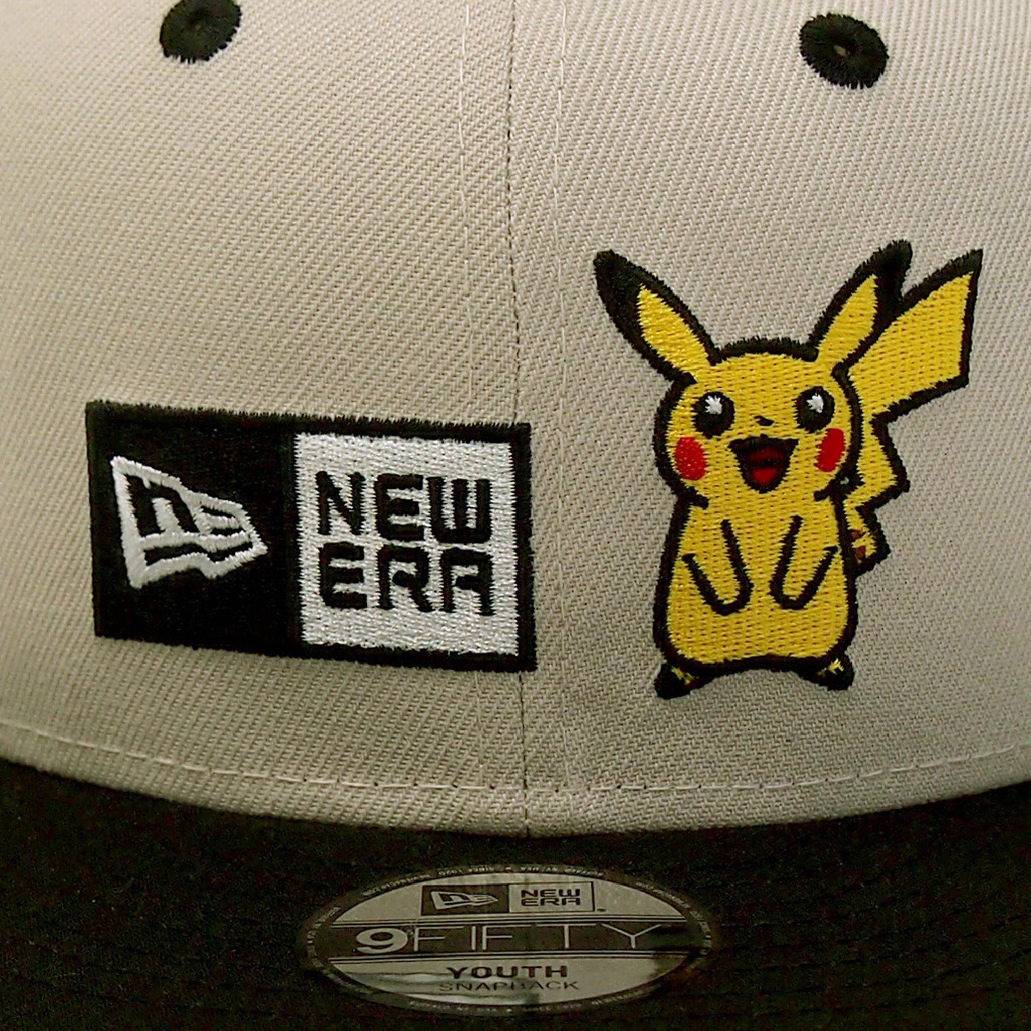 NEW ERA ニューエラ Youth 9FIFTY Pokémon ポケモン ピカチュウ ボックスロゴ ストーン ブラックバイザー1412